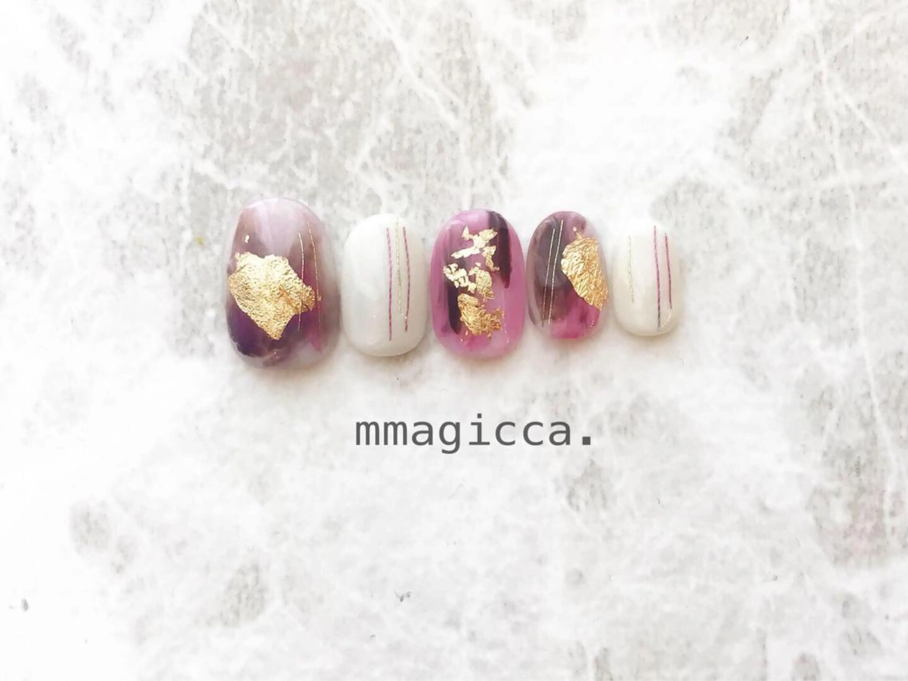 ネイル 成人式 ジェルネイル 卒業式 mmagicca. 【 まじか. 】のネイルデザイン