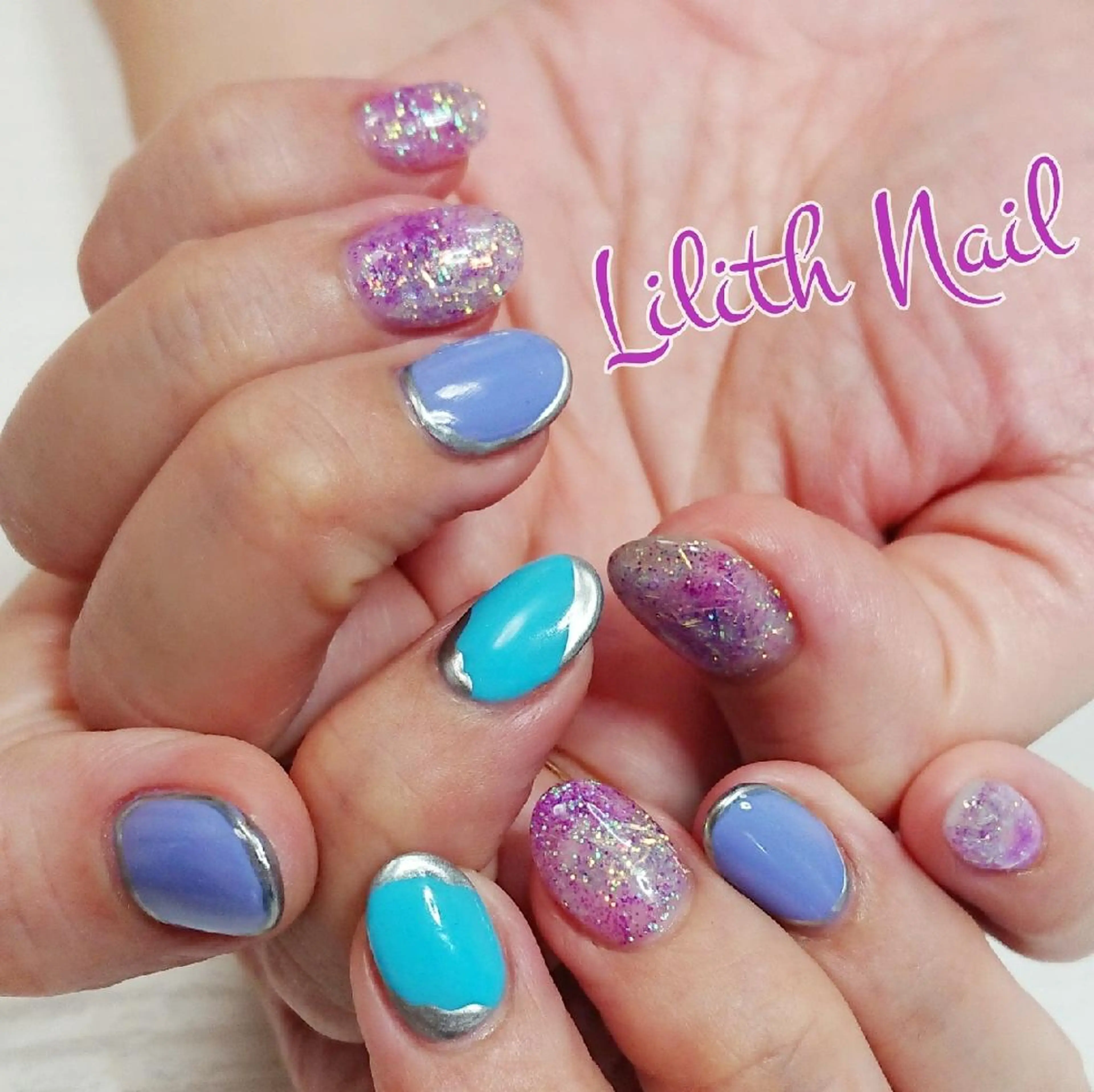 ネイル 夏ネイル ハンドネイル Lilith Nailのネイルデザイン