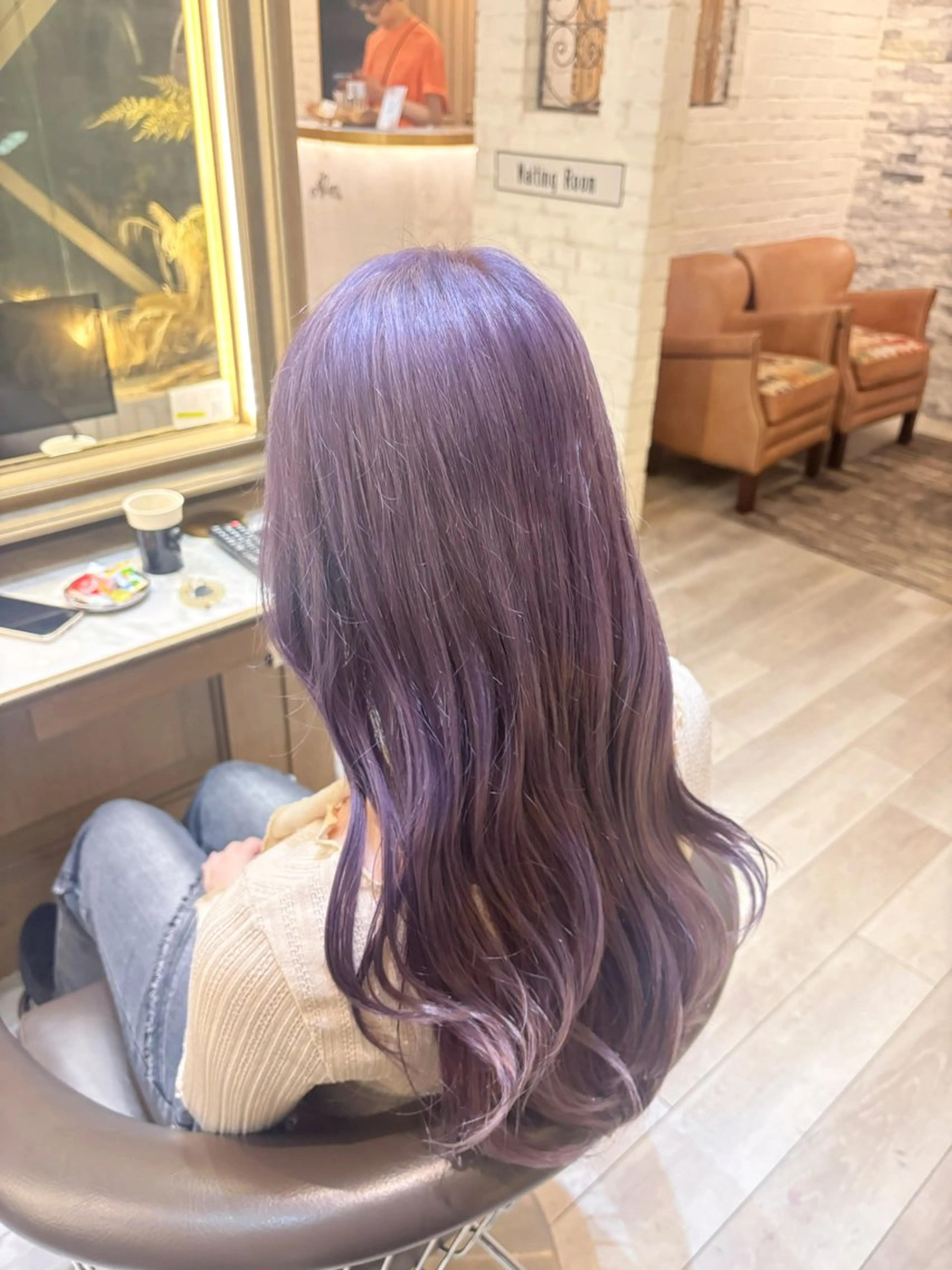 ロング ヘアカラー Sena 🩶 cloe 三軒茶屋のヘアスタイル
