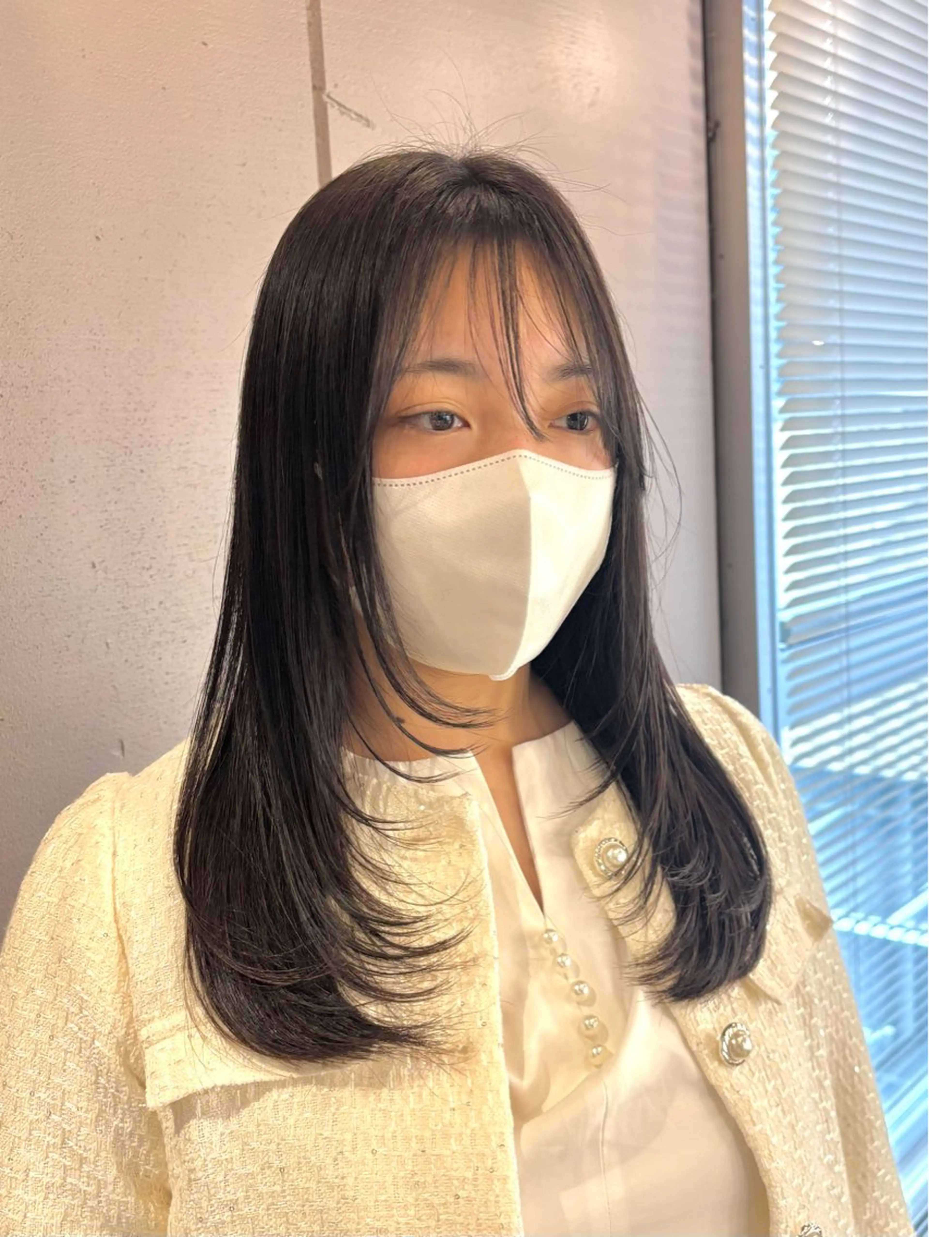 セミロング カット 🎼レイヤー/透明感 カラー/nene♬のヘアスタイル