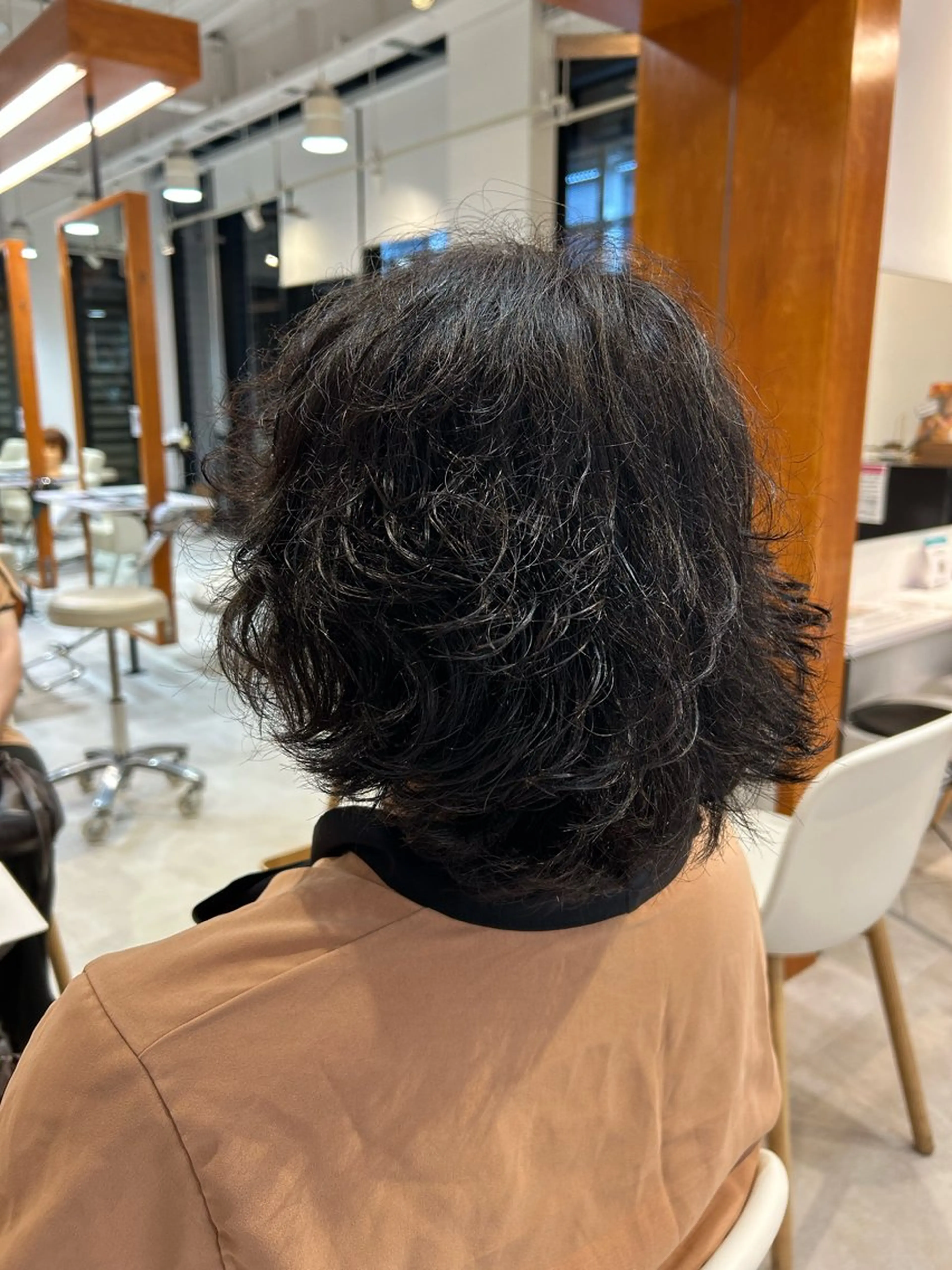カラー パーマ ユナ/暖色カラー🧡 /表参道のヘアスタイル