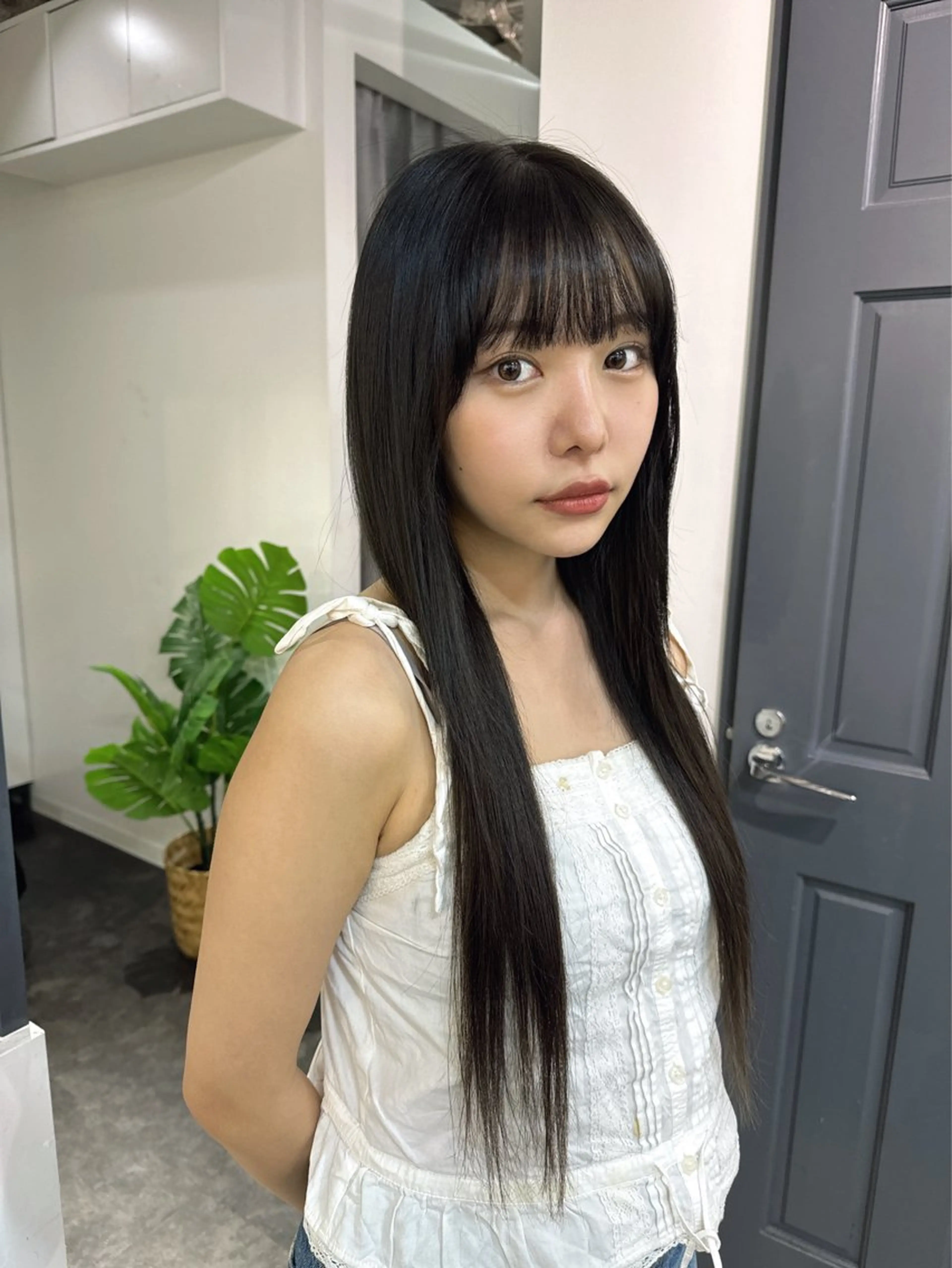 💕大人気💕✨ワンカラー+韓国UTIPエクステ18インチ(45㎝)80本✨の写真