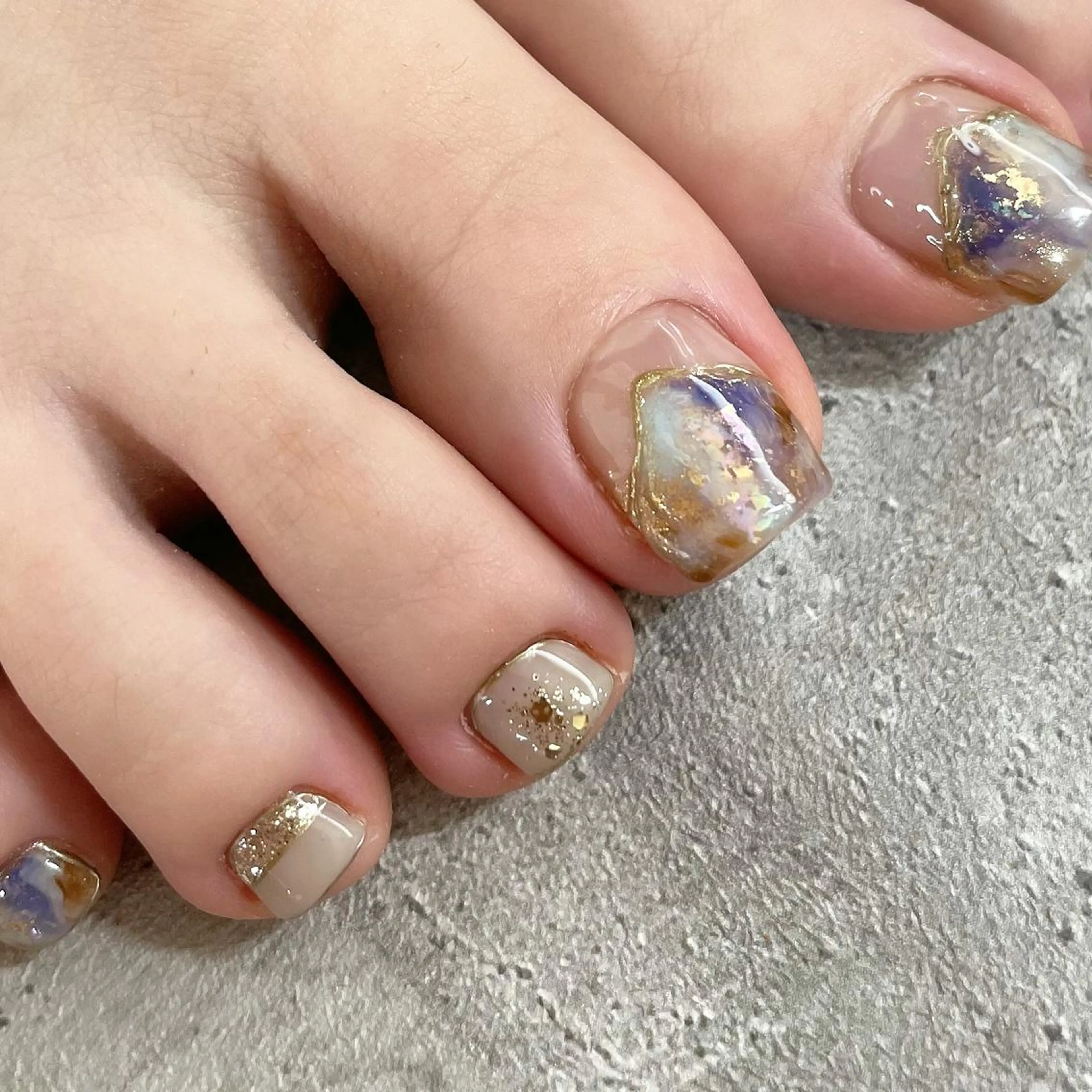 ネイル フットネイル ジェルネイル 東 千夏のネイルデザイン