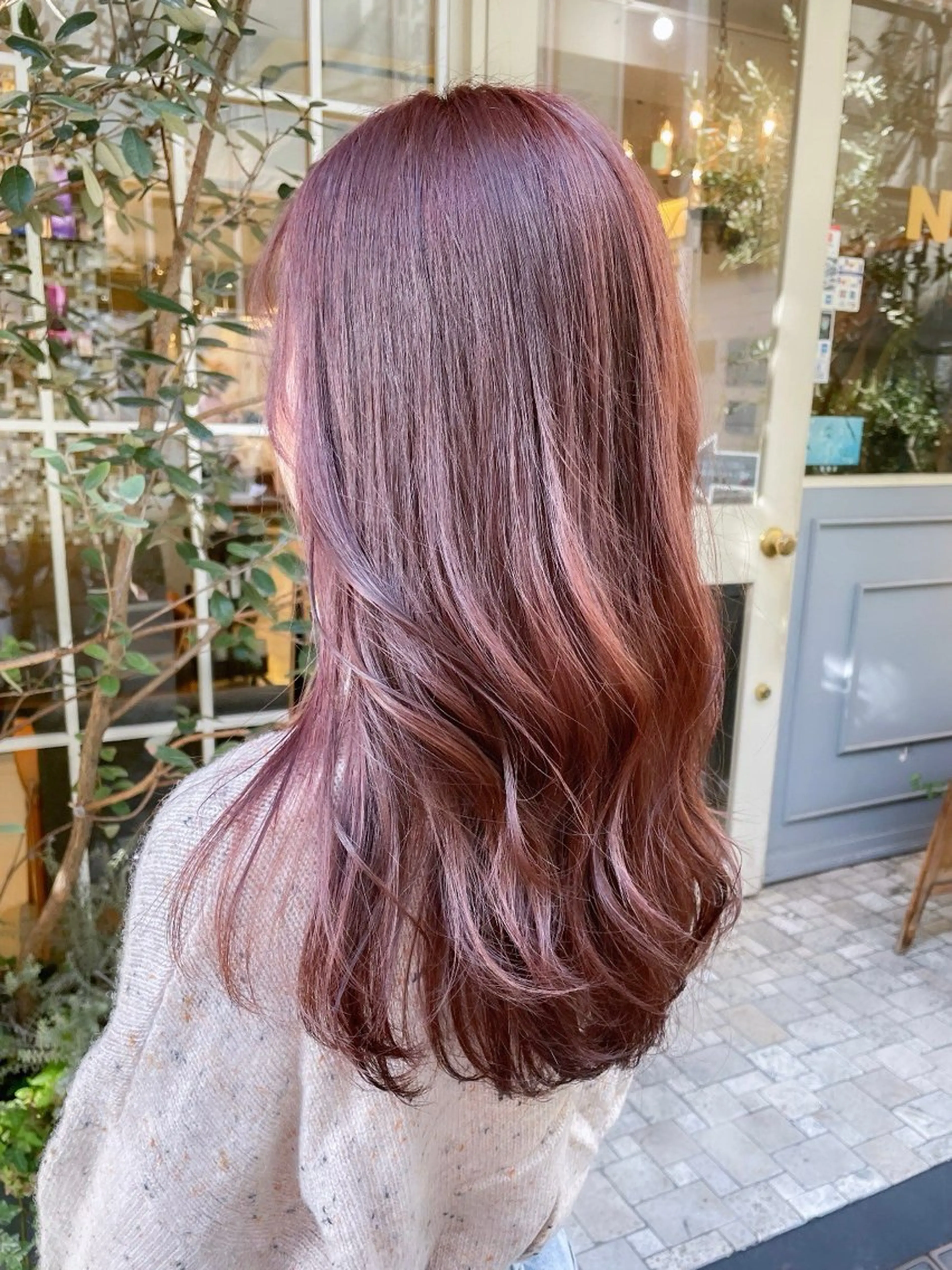 カラー ブリーチ ブラウンカラー ブリーチなしカラー レッドカラー 🩵ASAHI🐷 モデル募集中のヘアスタイル