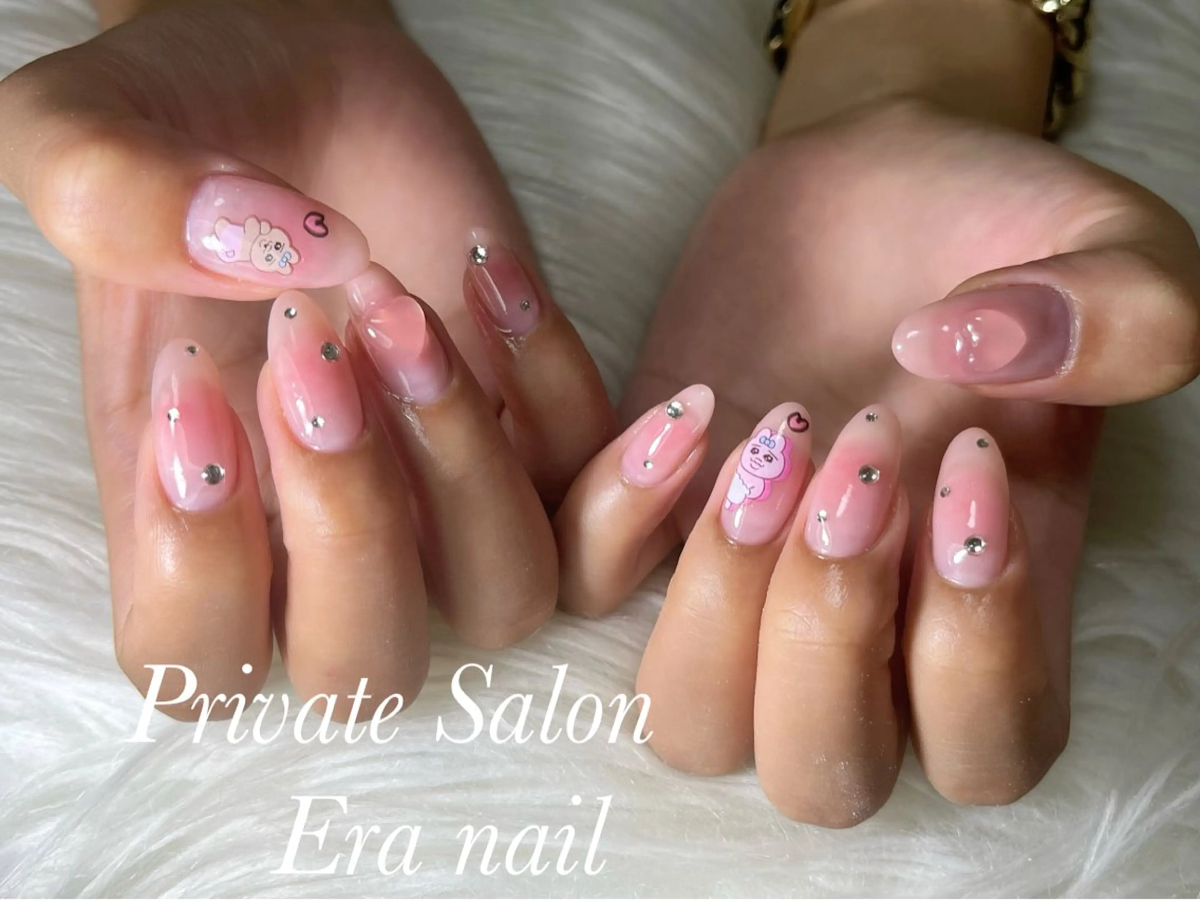 ネイル チークネイル 持ち込み Era nailのネイルデザイン