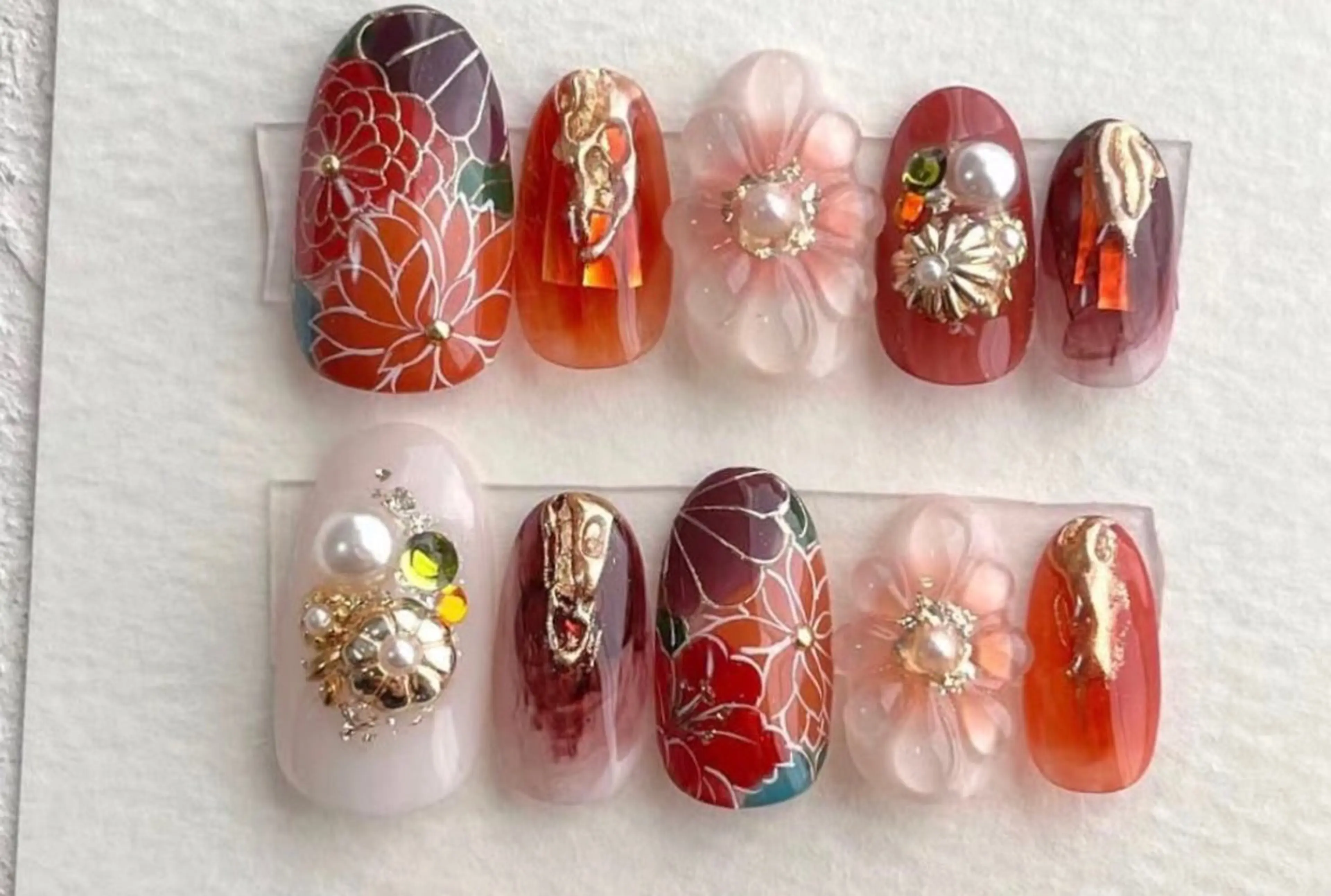 ネイル 持ち込み 谷口 雪のネイルデザイン