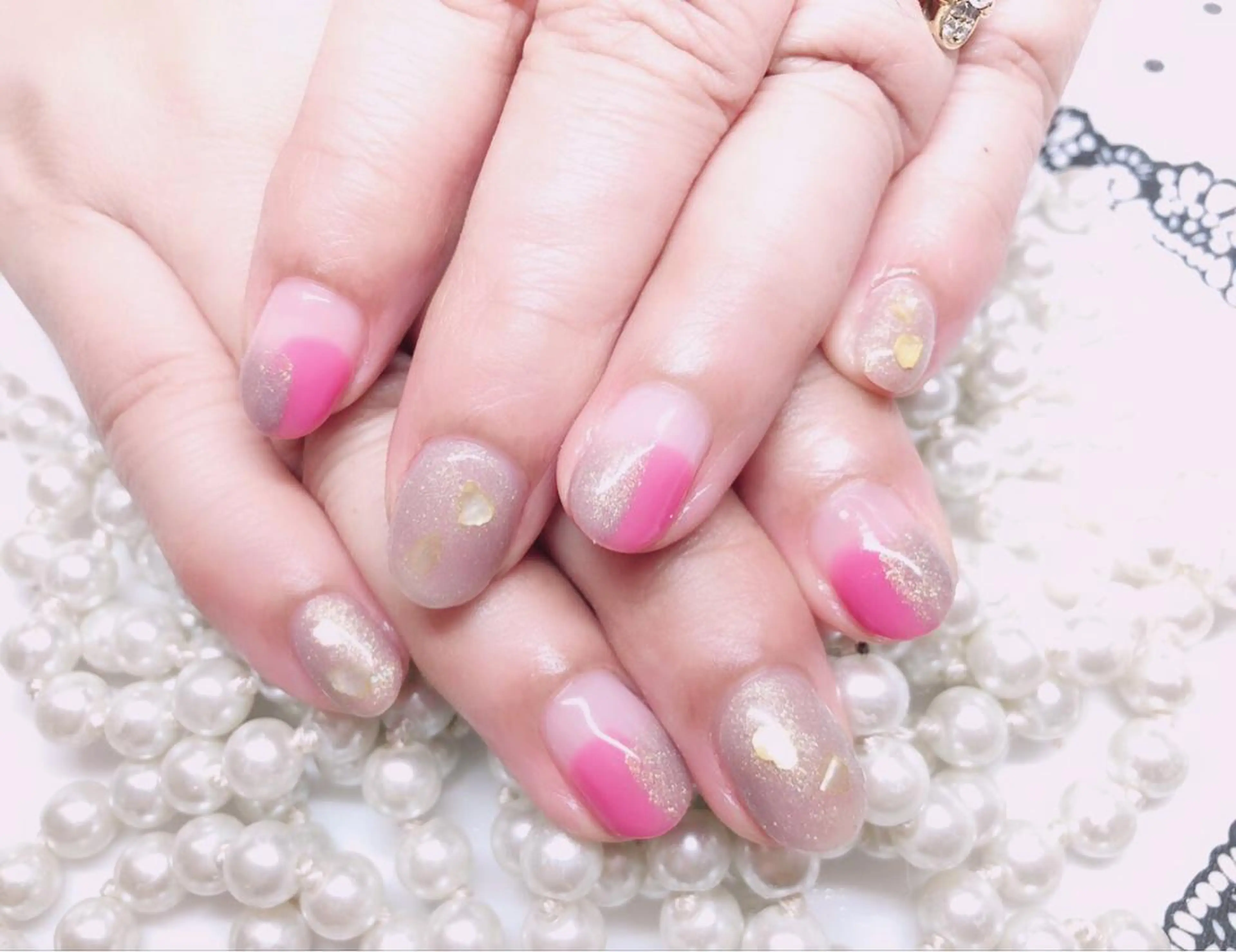 ネイル ハンドネイル マジック ミラーのネイルデザイン