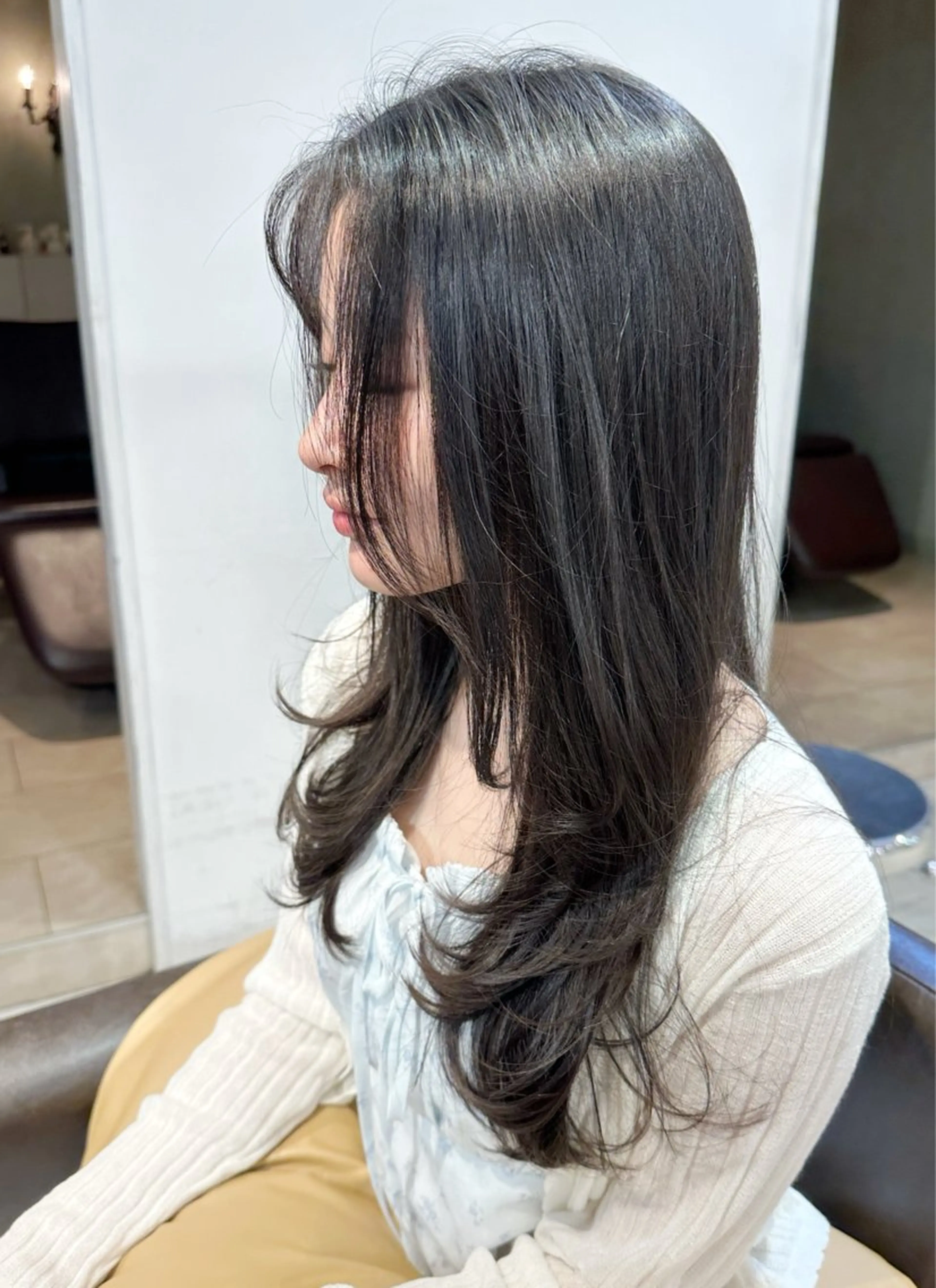 セミロング 縮毛矯正/ショート/ レイヤー/畑中正敏のヘアスタイル