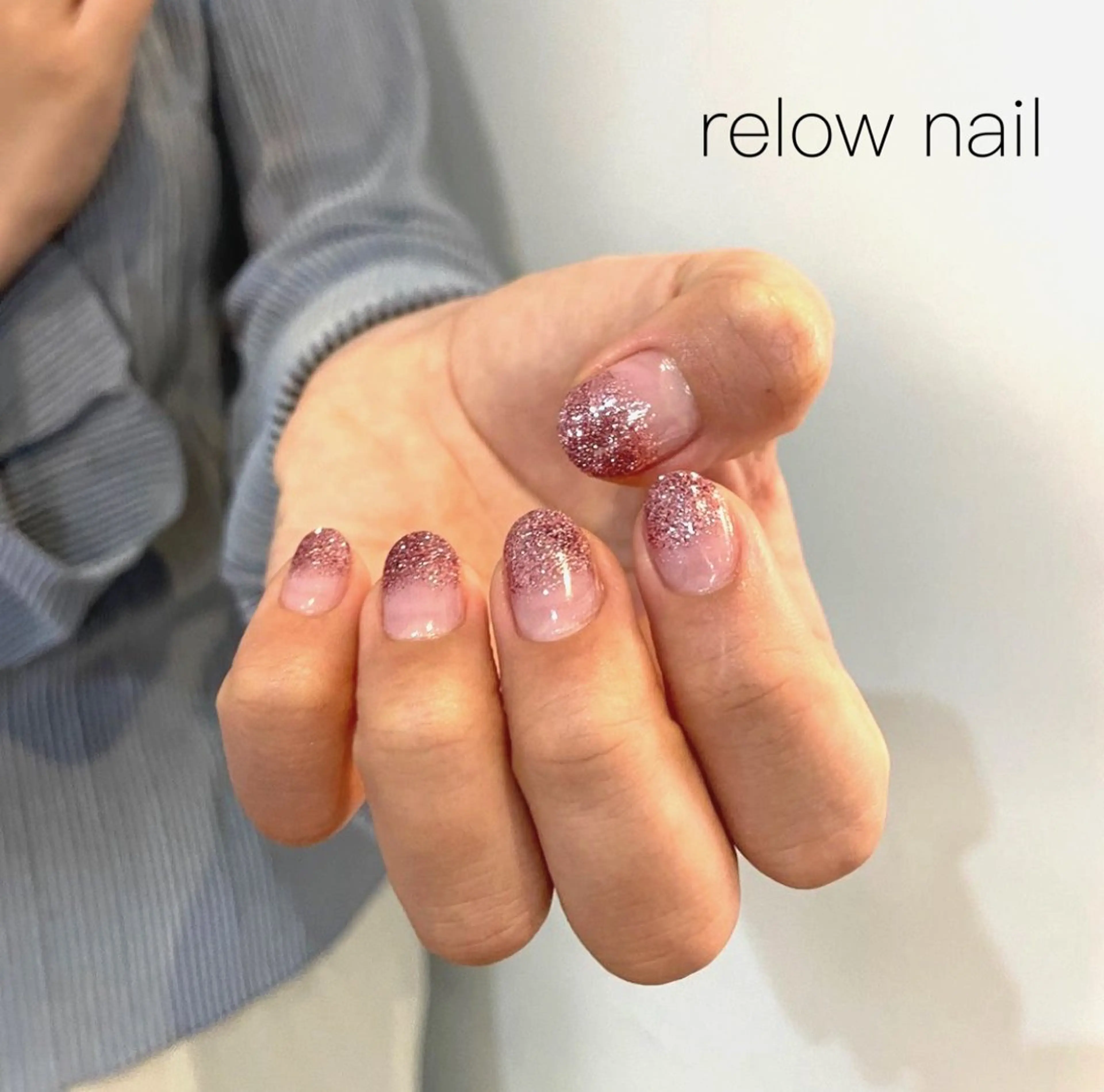 ネイル グラデーション ラメ(グリッター) ラメグラデーション ピンク 🌷 YURI🌷のネイルデザイン