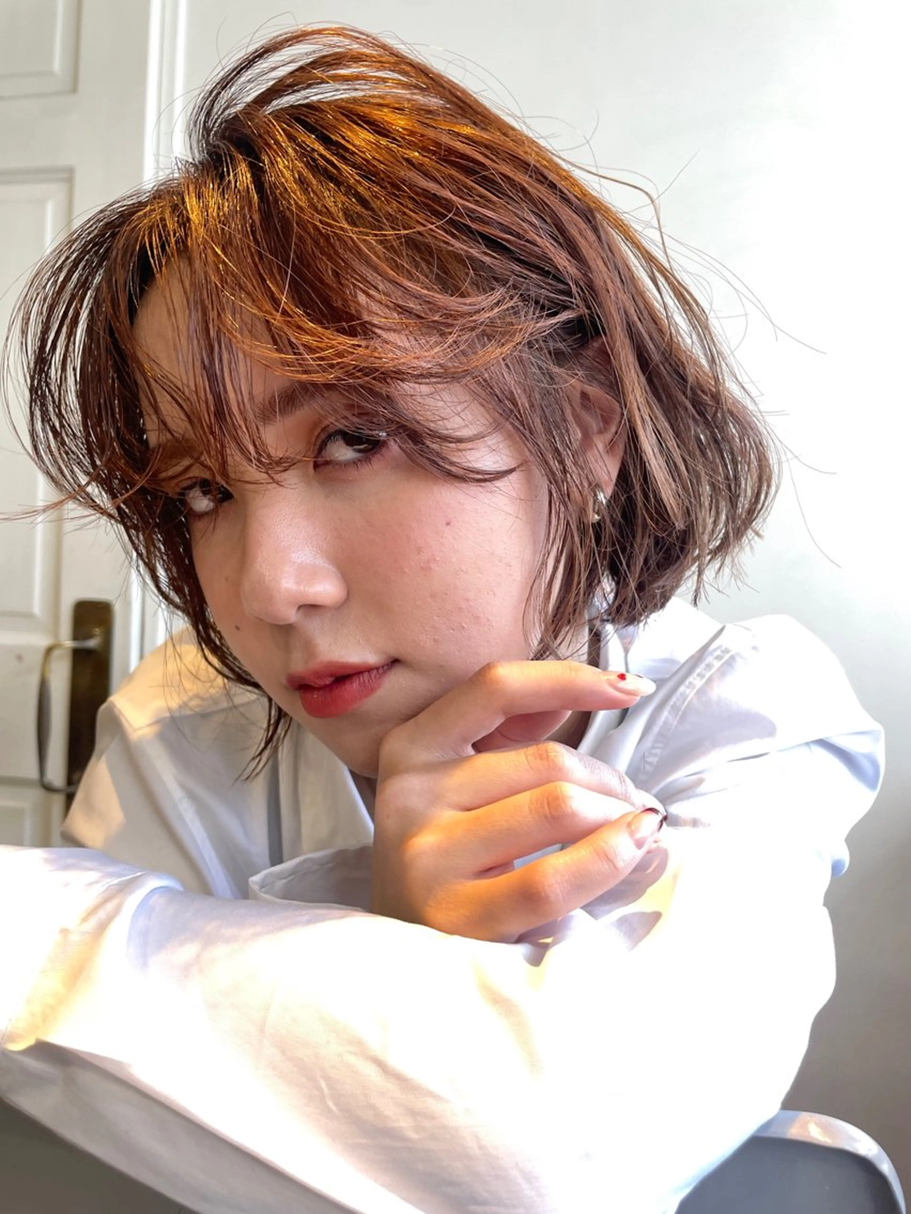 ショート カラー カット ヘアカラー トリートメント レイヤー／似合わせ TAKUYAのヘアスタイル