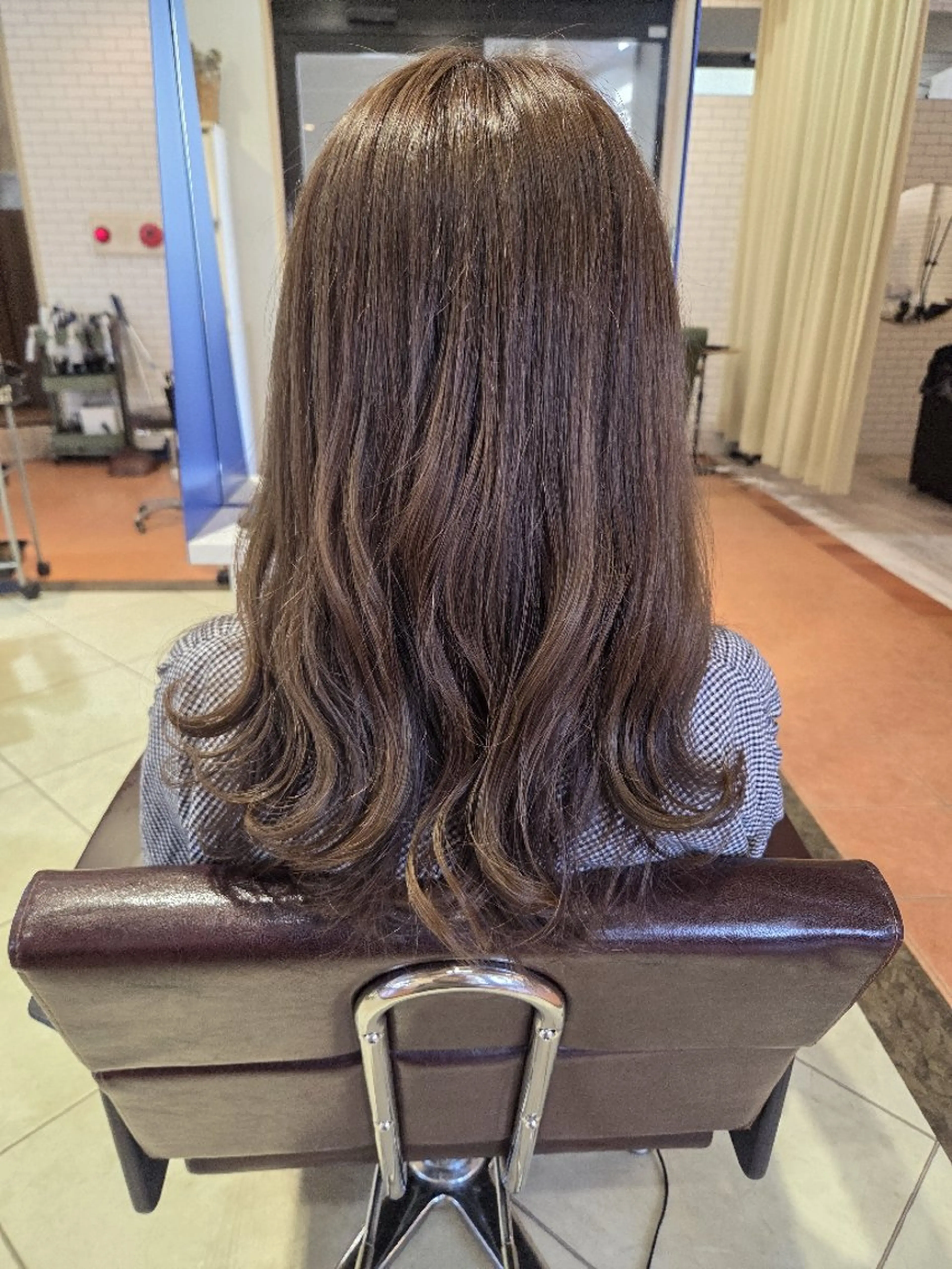 ロング カット パーマ トリートメント 武鹿野 光江のヘアスタイル