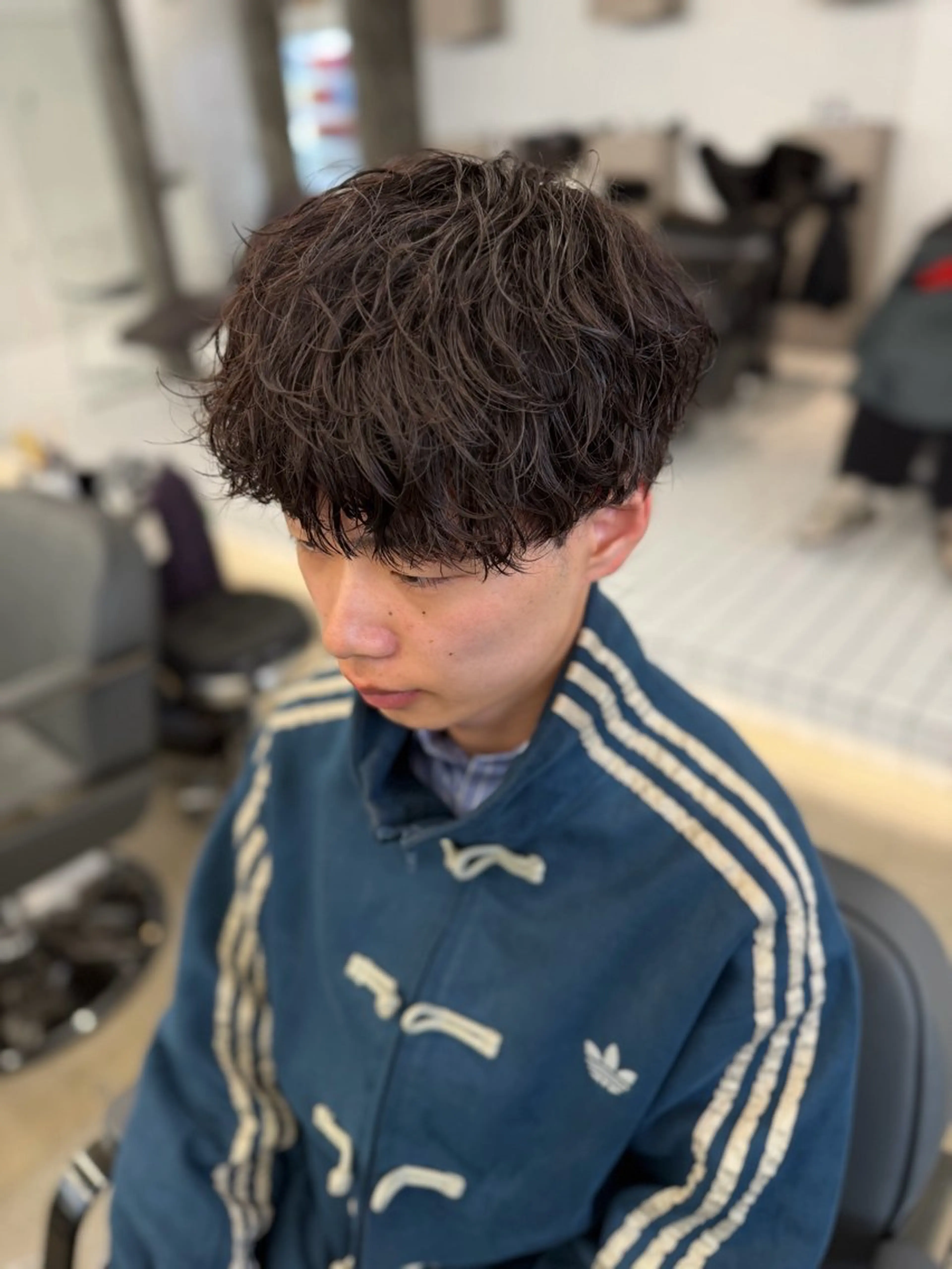 パーマ メンズ カット パーマ パーマ特化/フェザー パーマシャドウ/真生のヘアスタイル