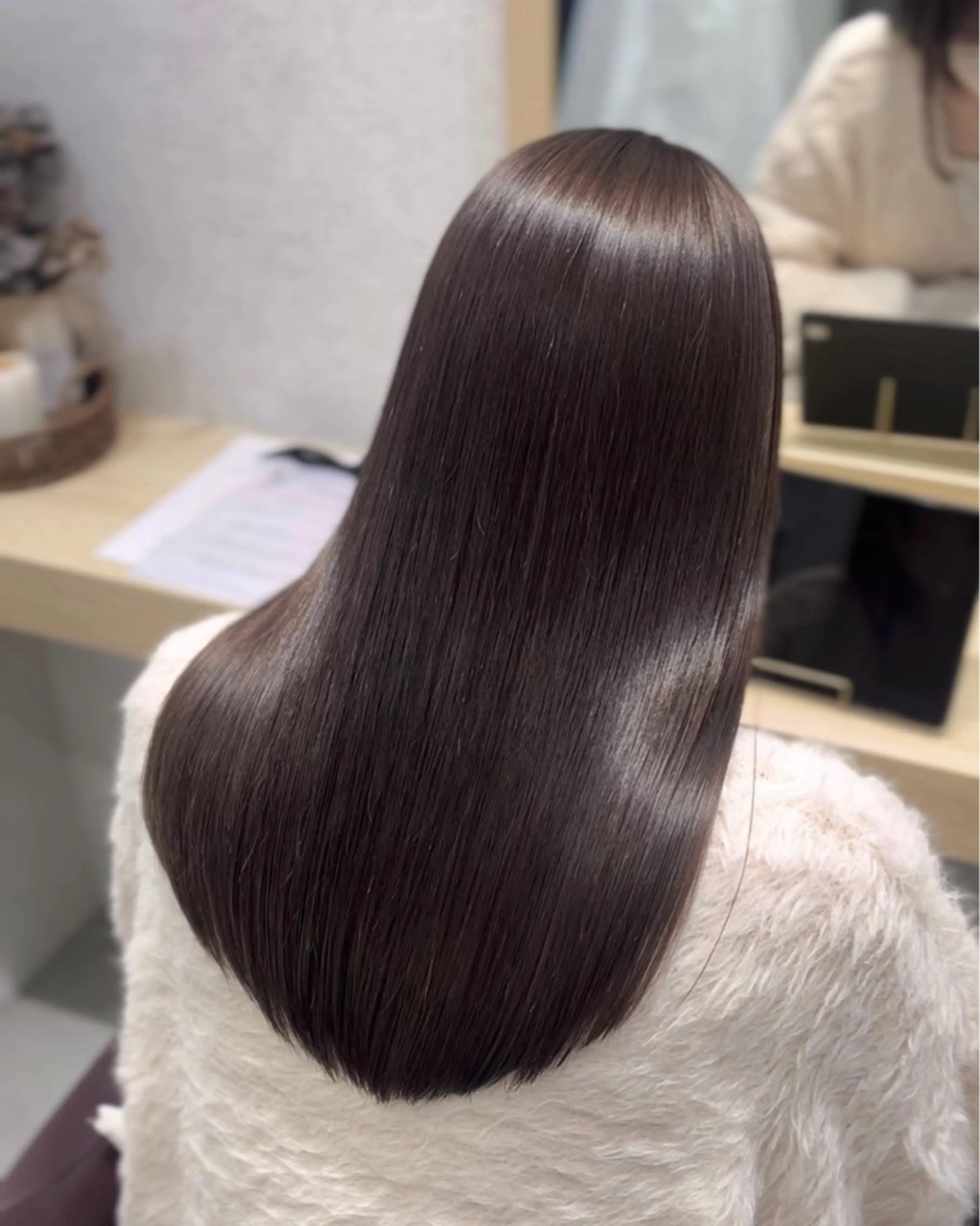 💞似合わせカット×こだわり縮毛矯正✧︎*。ナチュラルでやわらかな美髪に/1番人気♡4stepトリートメントで髪質改善の写真