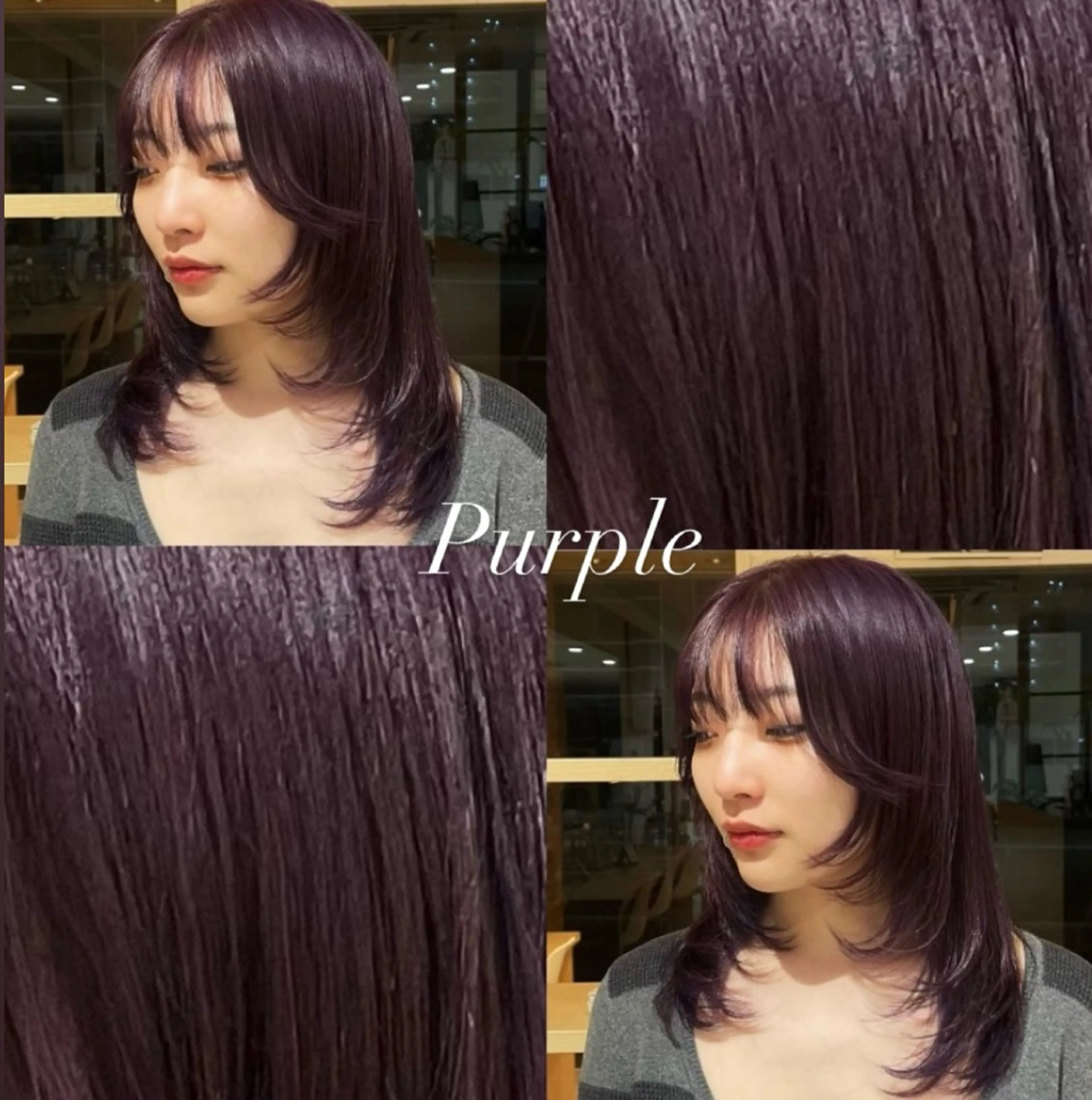 セミロング ❤︎韓国レイヤー❤︎ アカリのヘアスタイル