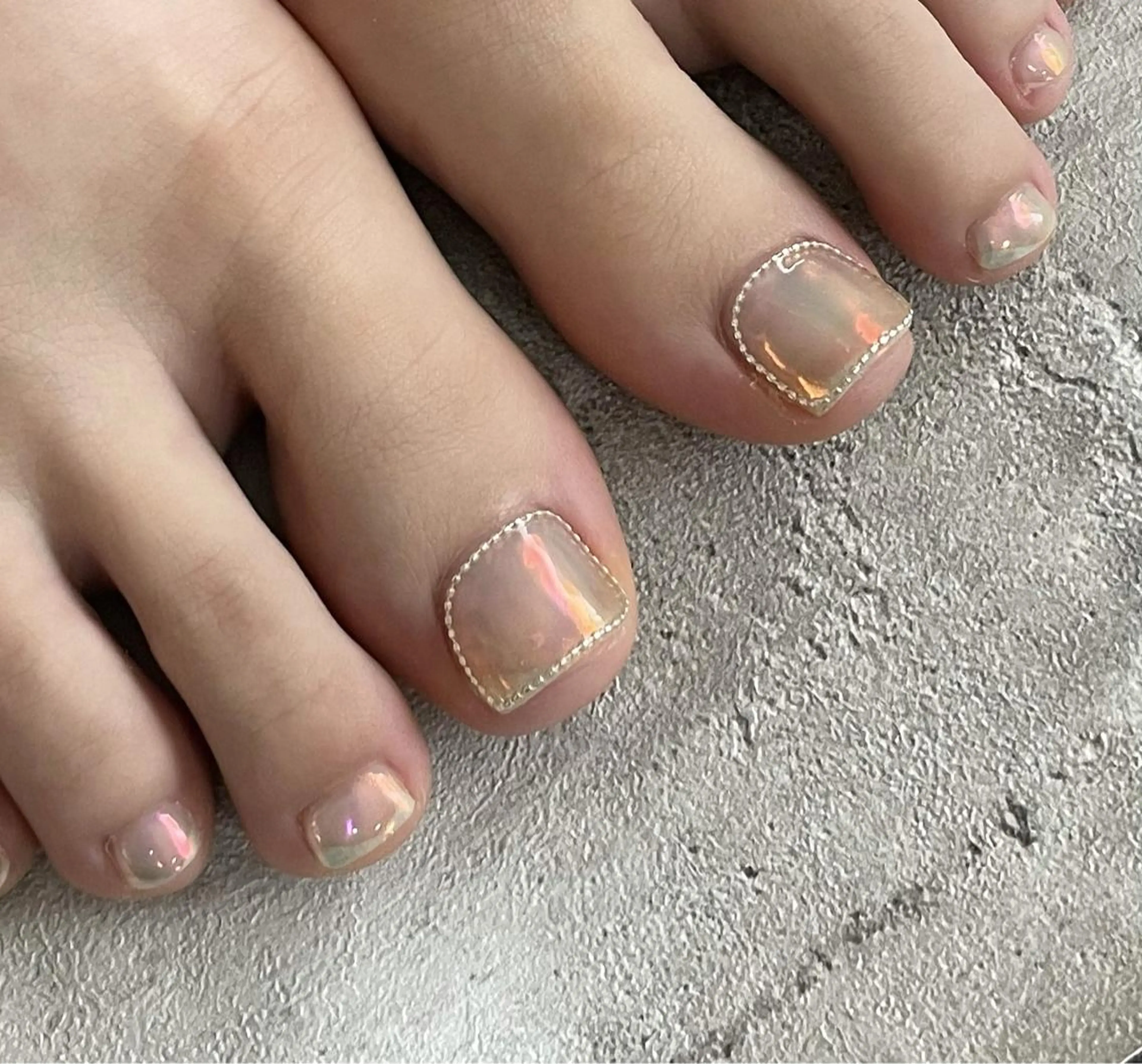 ネイル フットネイル ジェルネイル 東 千夏のネイルデザイン