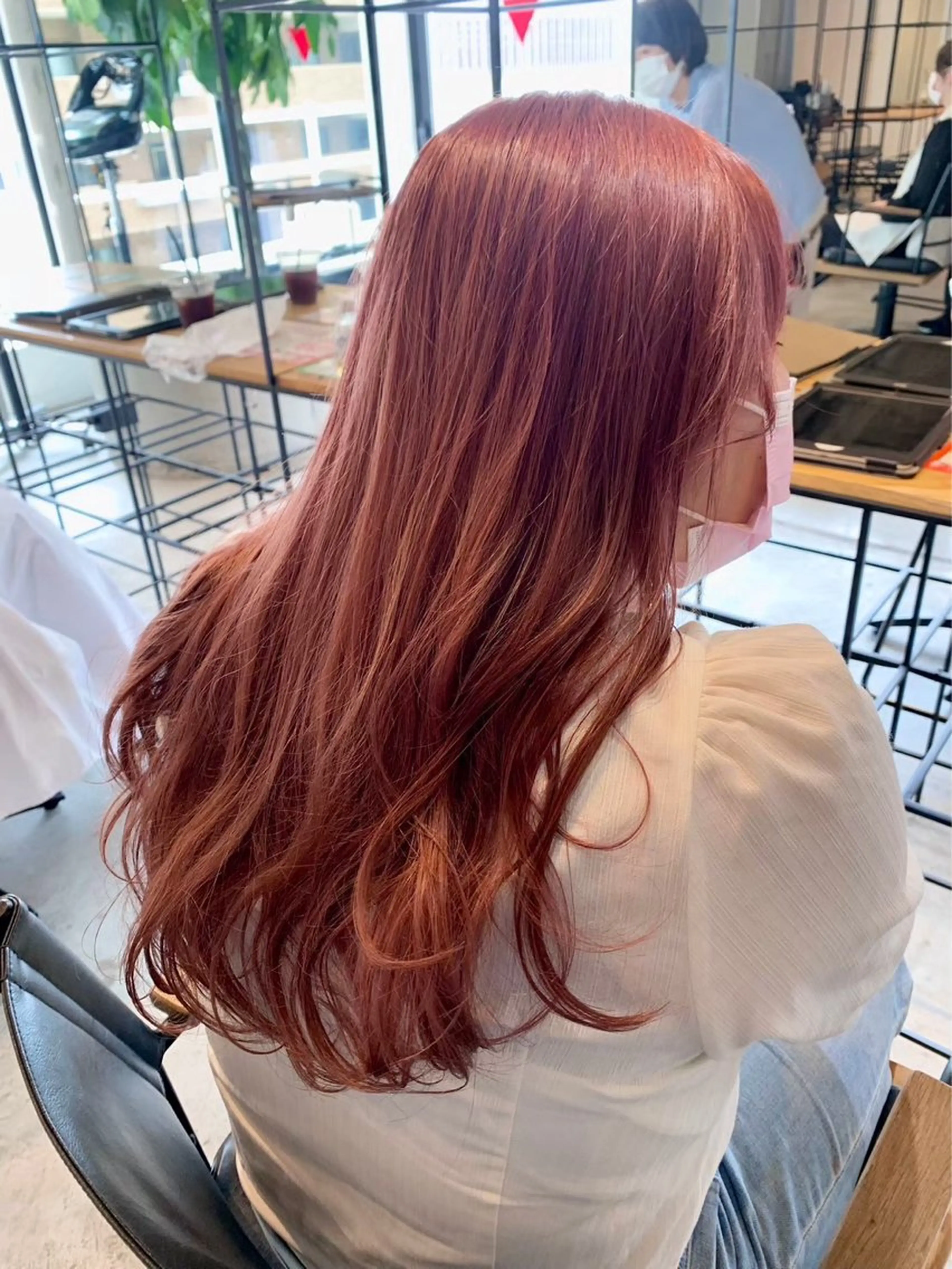 ロング ダブルカラーベージュ 新潟/万代/髙橋魁真のヘアスタイル