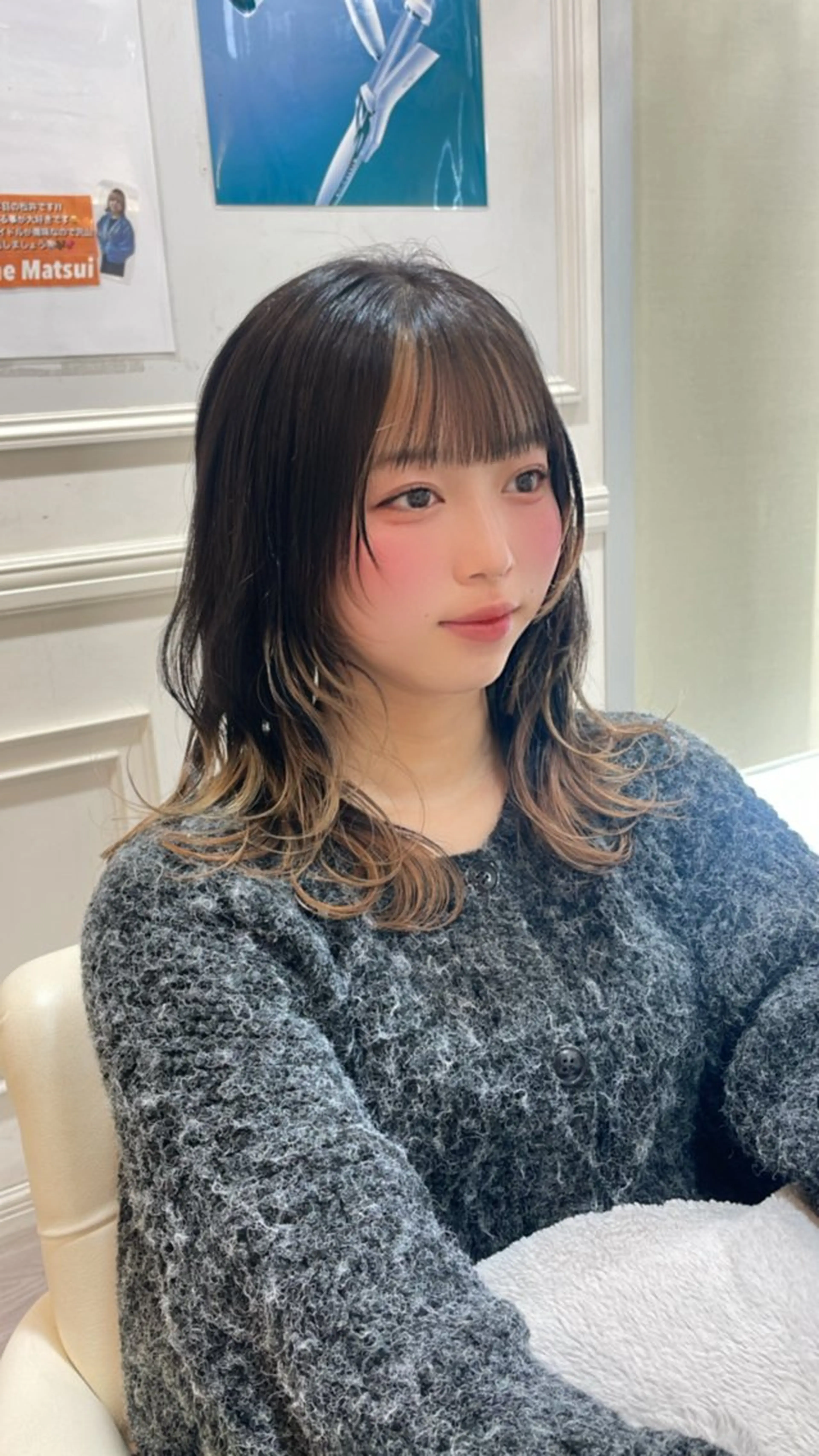 セミロング カラー ブリーチ レイヤーカット ✨似合わせ特化美容師 WILL上村　拳吾のヘアスタイル