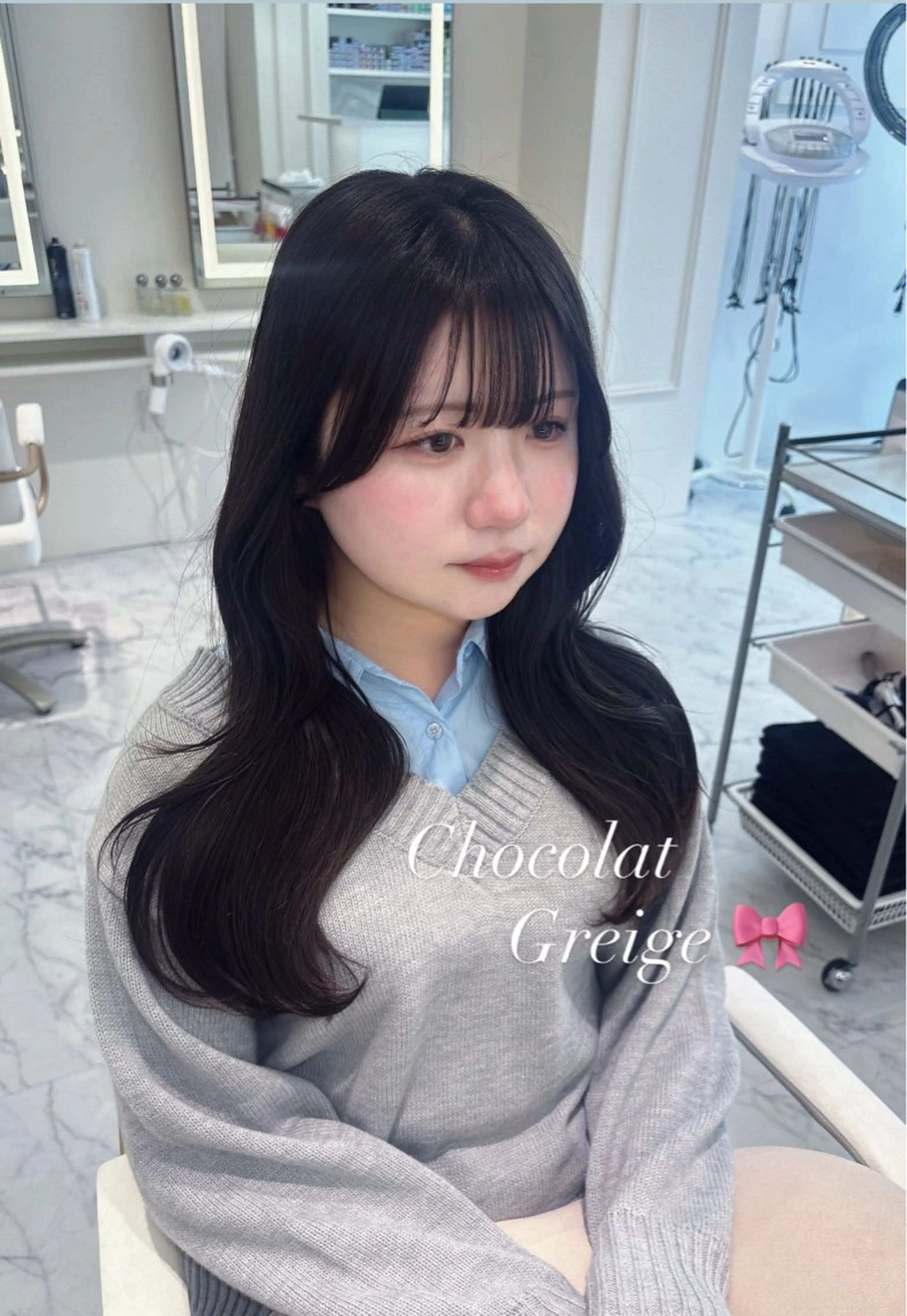 U24🎀4・5月限定🎀❕艶感カラー✨️＋顔周りカット🤍の写真