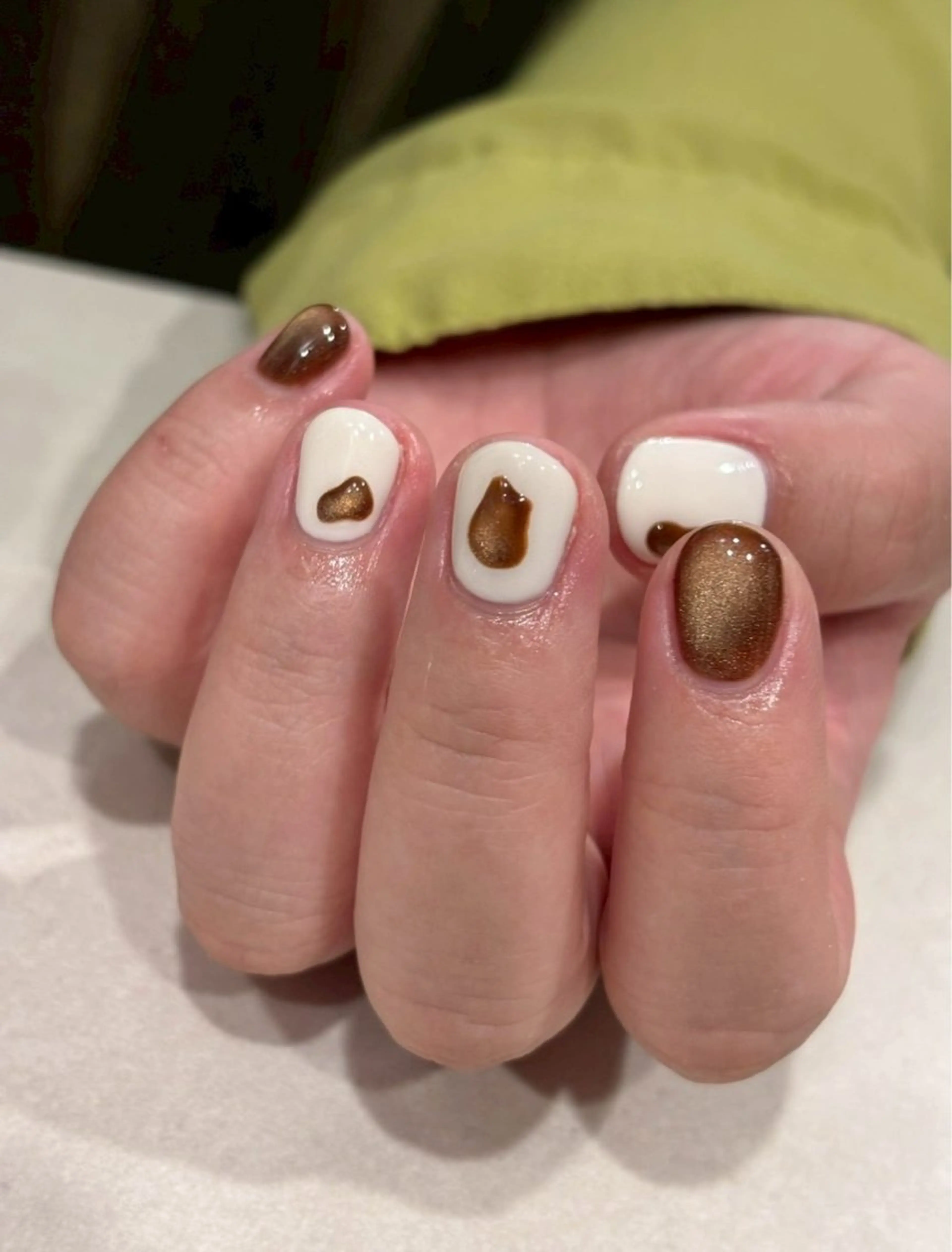 ネイル マグネットネイル シンプルネイル ハンドネイル iconail 下北沢 NONのネイルデザイン