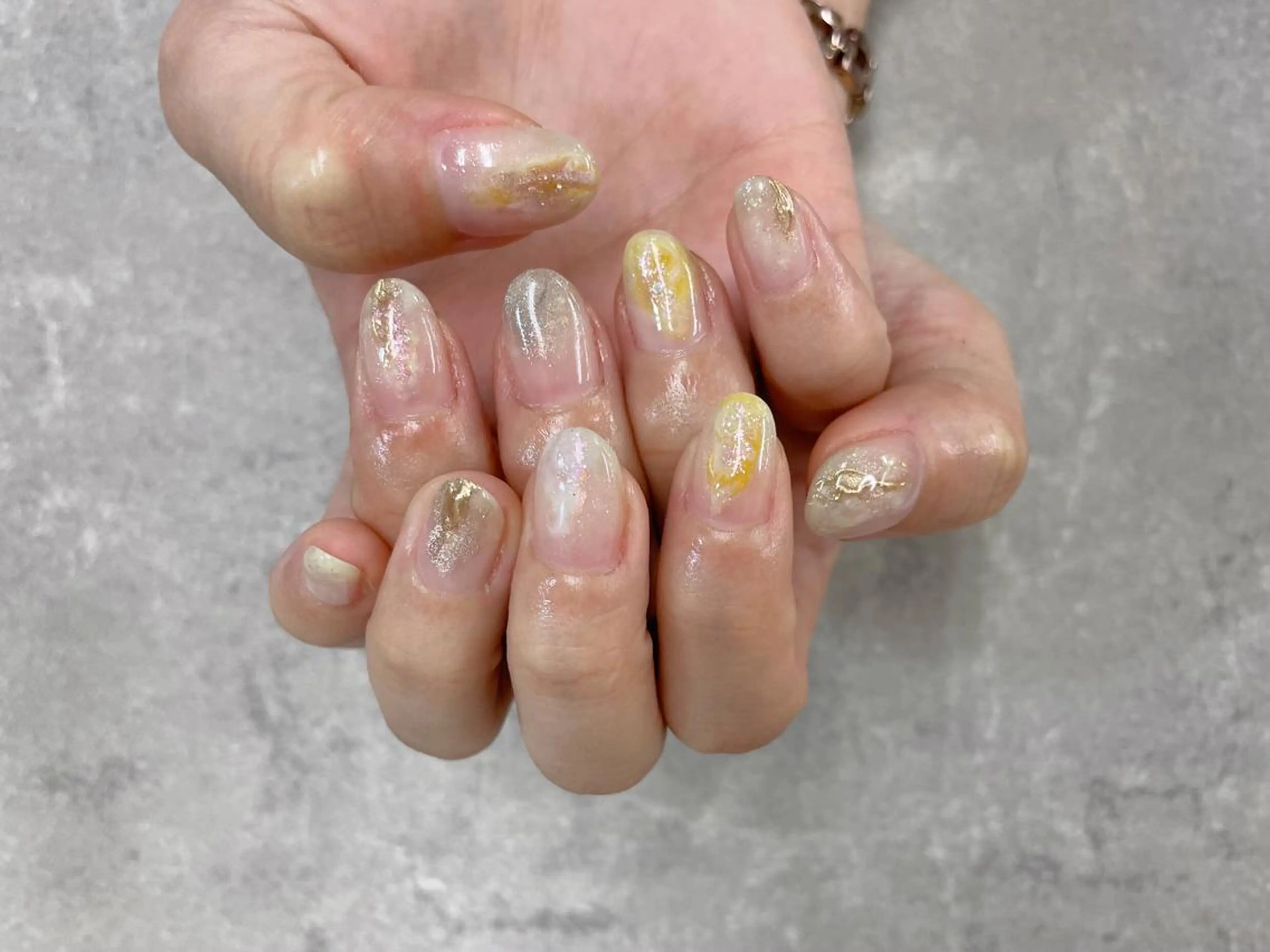 ネイル ニュアンスネイル ハンドネイル foglia❁﻿. ⌇﻿imamuraのネイルデザイン