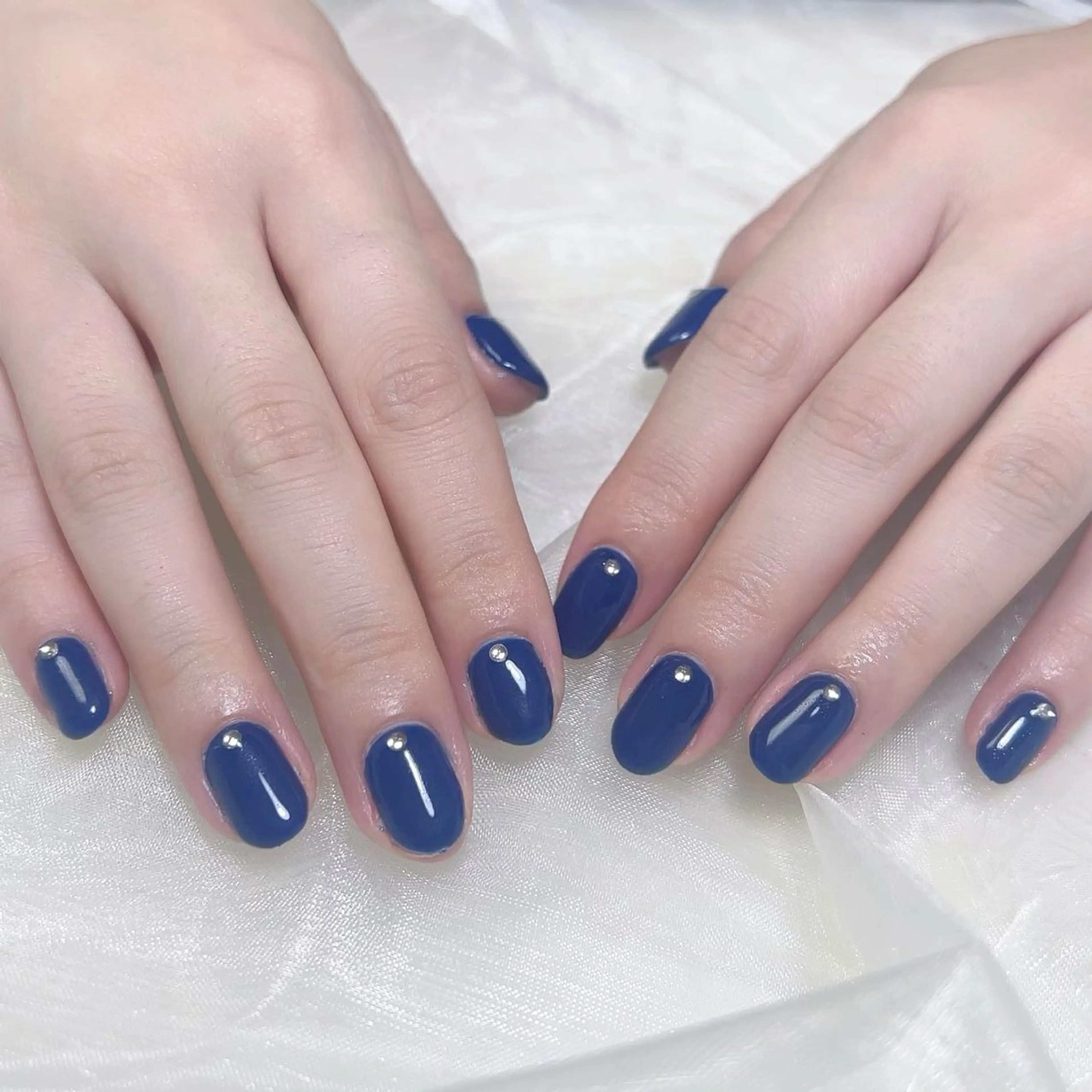 メンズ ネイル ワンカラーネイル ストーンネイル ハンドネイル Nail salon 木にいるのネイルデザイン