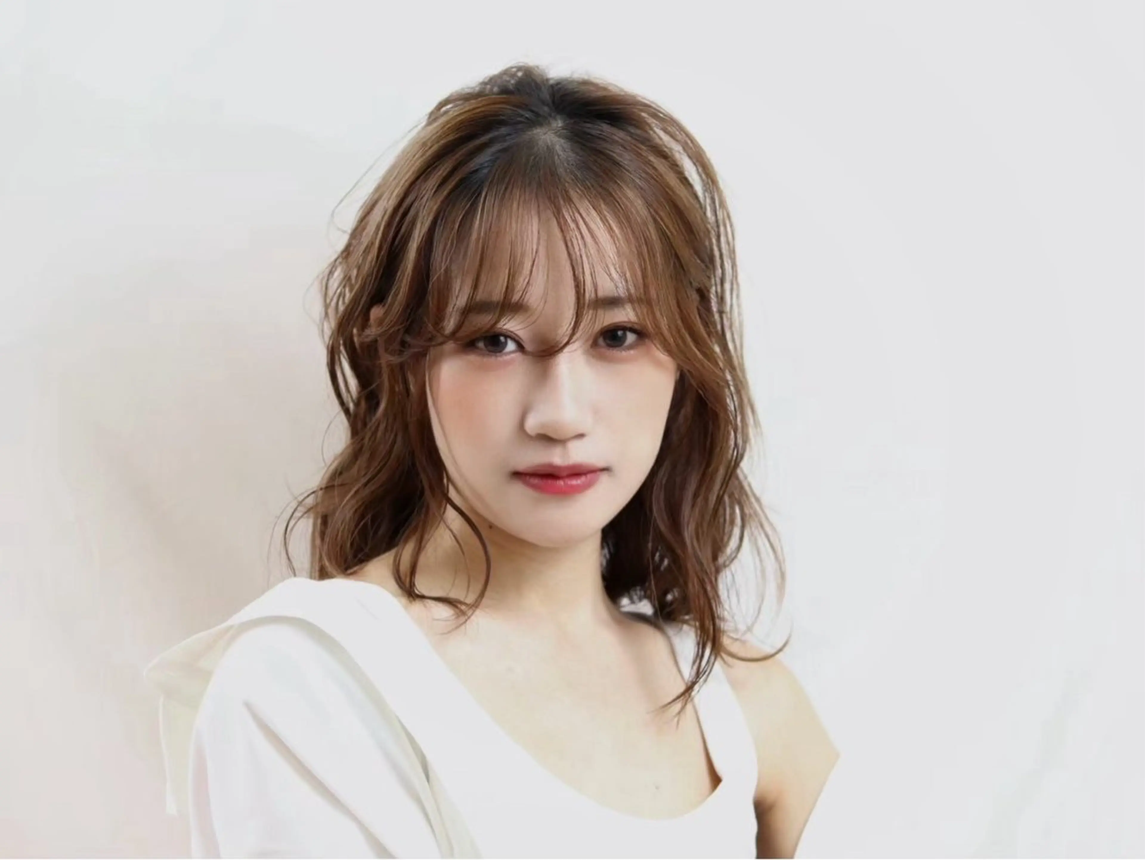 カラー 縮毛矯正 大野 愛代莉のヘアスタイル