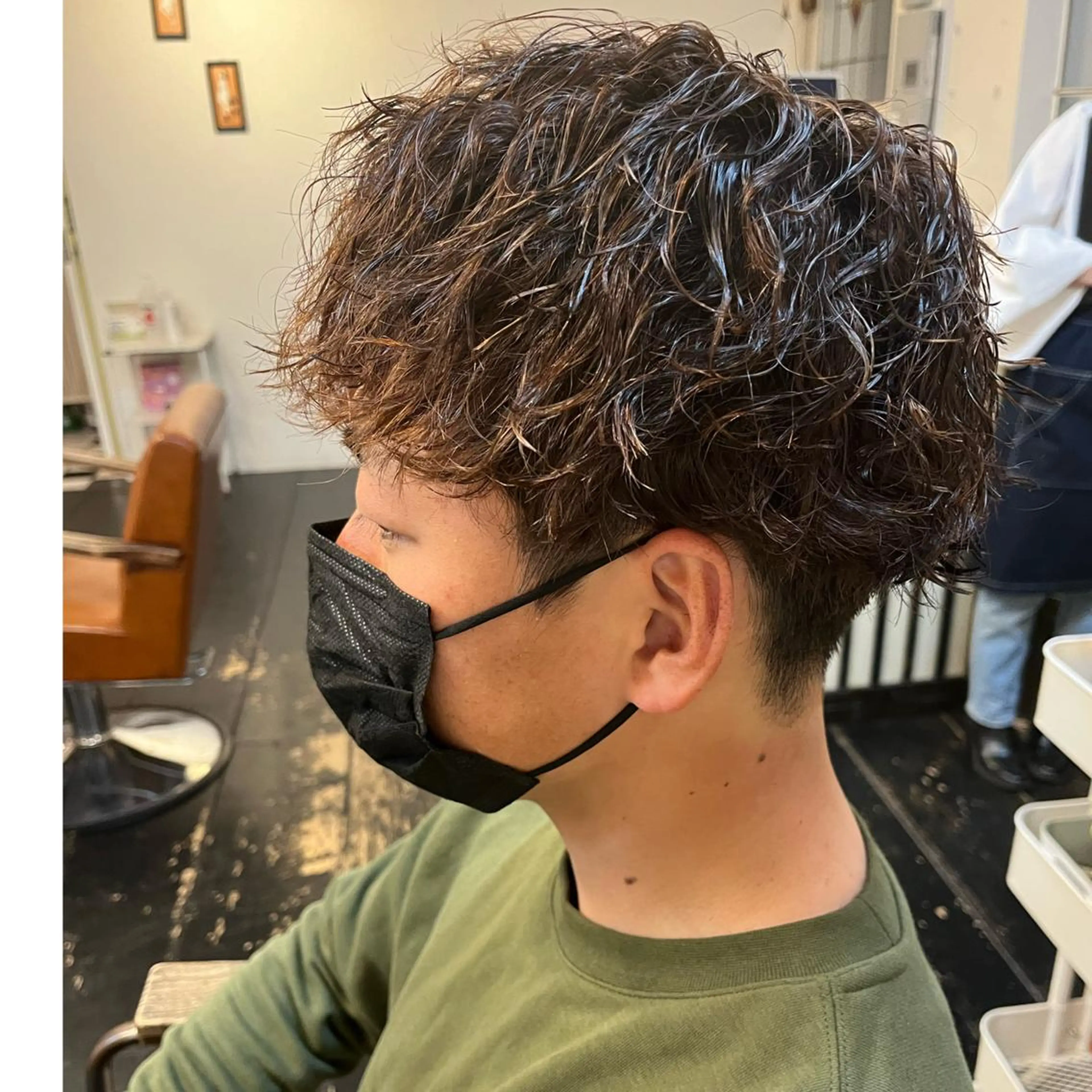 パーマ メンズ メンズパーマ メンズツイストパーマ ツイストパーマ カット パーマ bijou chiharuのマツエク・マツパデザイン