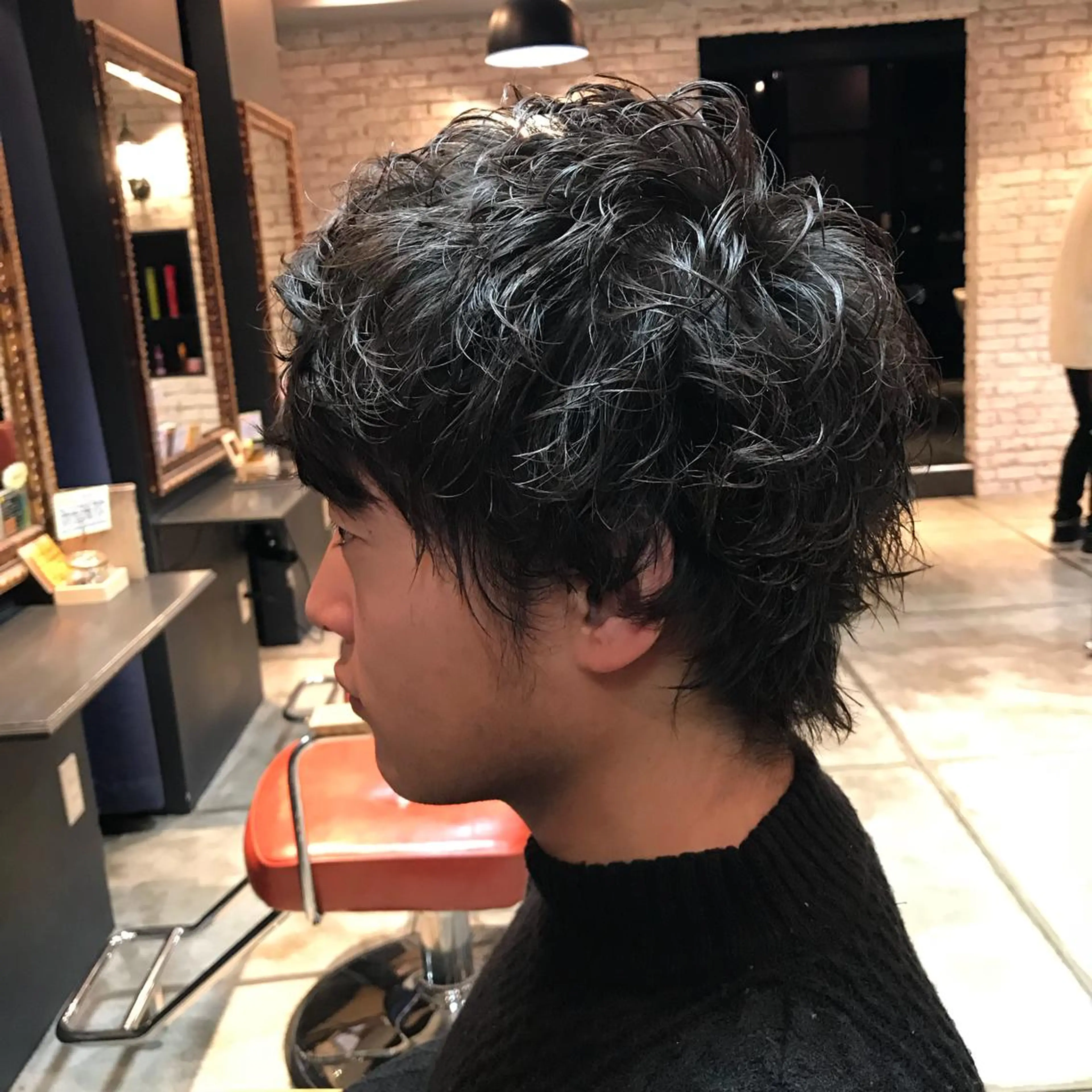 ショート パーマ メンズ メンズパーマ fhami 店長 髪質改善　DAITOのヘアスタイル