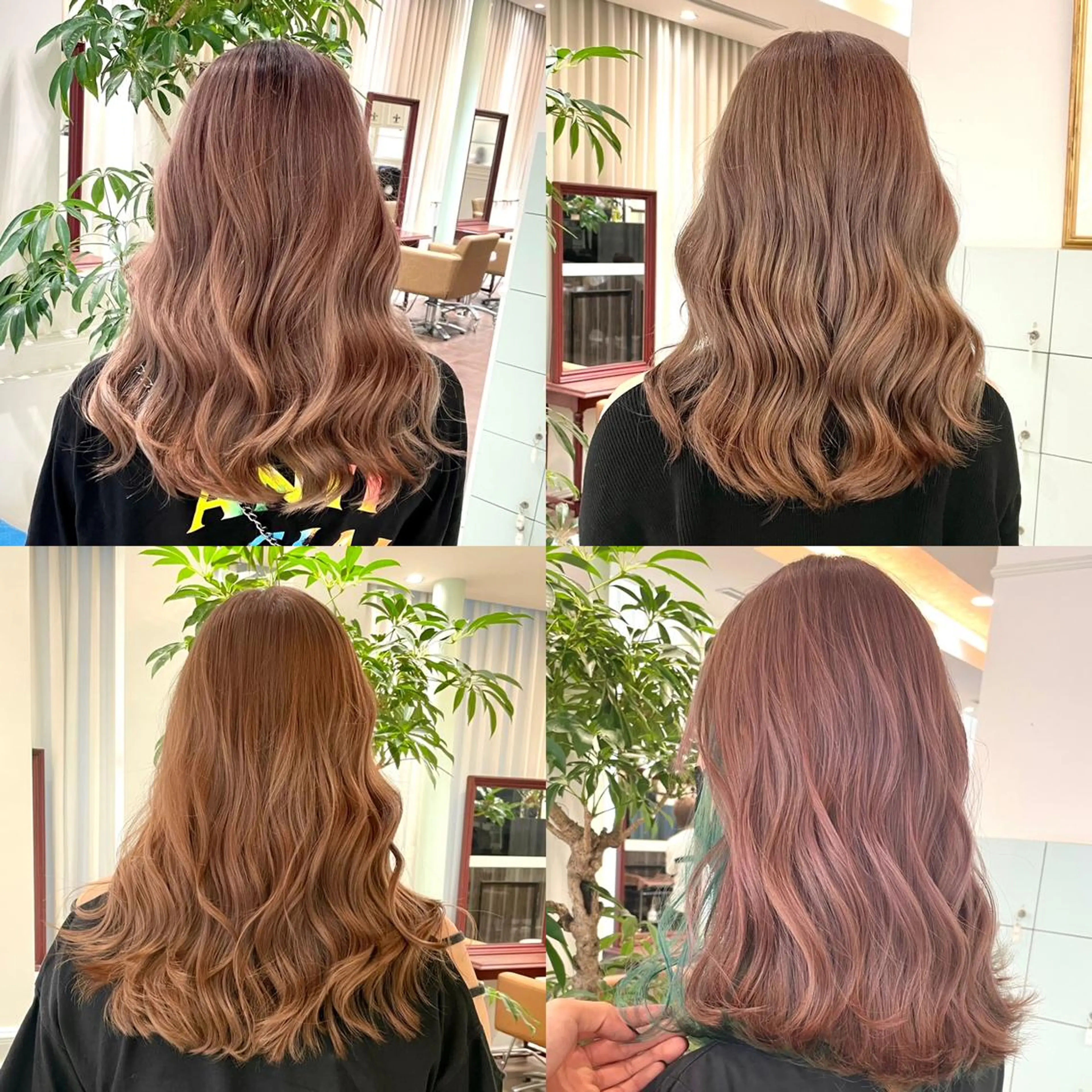 セミロング カラー ヘアアレンジ 🧸ハイトーン🧸 ゆっきー🧸のヘアスタイル