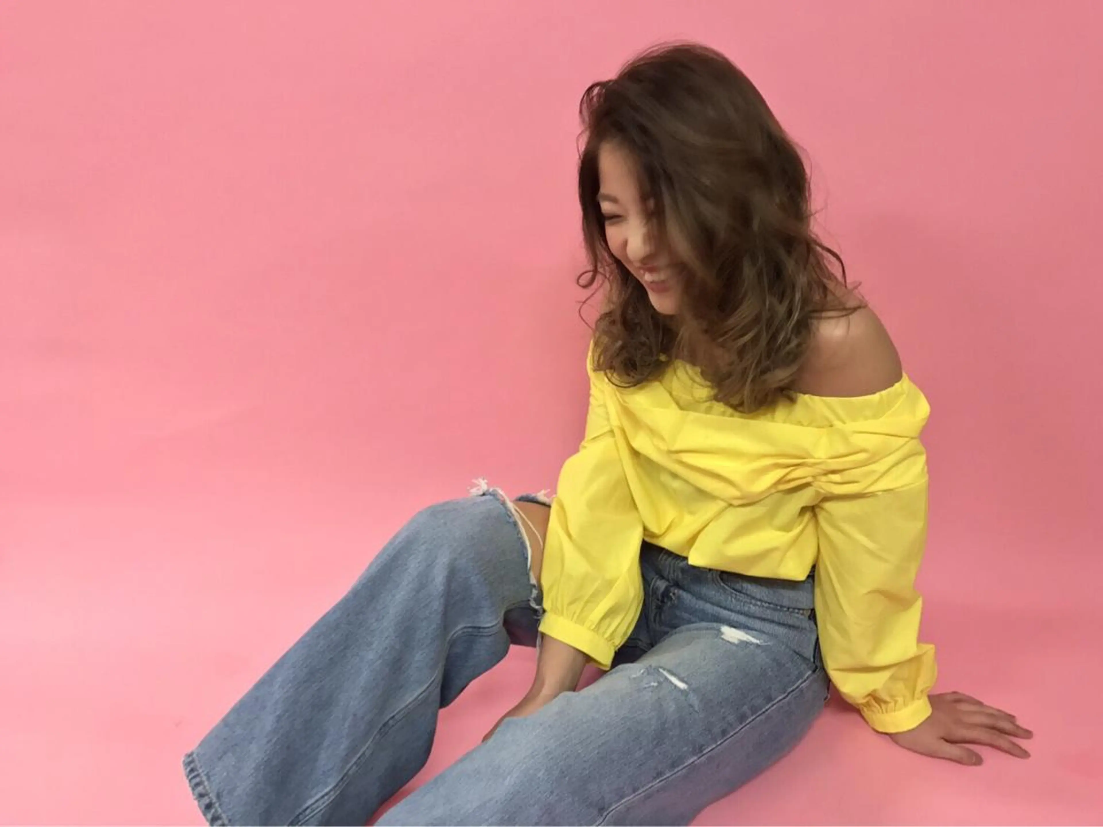 セミロング カラー パーマ ヘアアレンジ メンズ キッズ ネイル マツエク・マツパ メンズブリーチ ブリーチ ケアブリーチ 透明感カラー トリートメント カット 縮毛矯正 EnBlesS西宮 マンツーマン神道有基のヘアスタイル