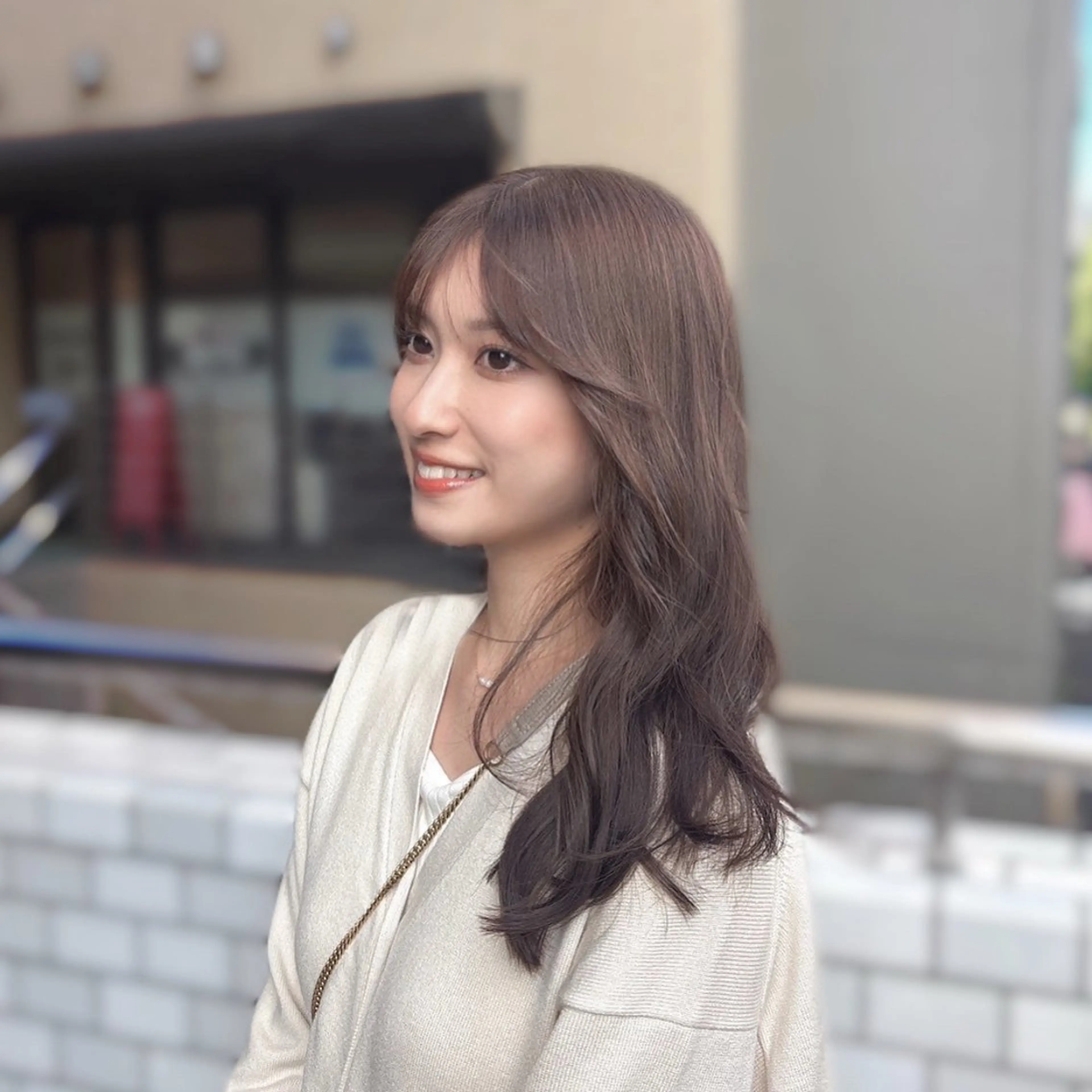 セミロング カラー ベージュカラー 髪質改善カラー ブラウン🤎YUMEのヘアスタイル