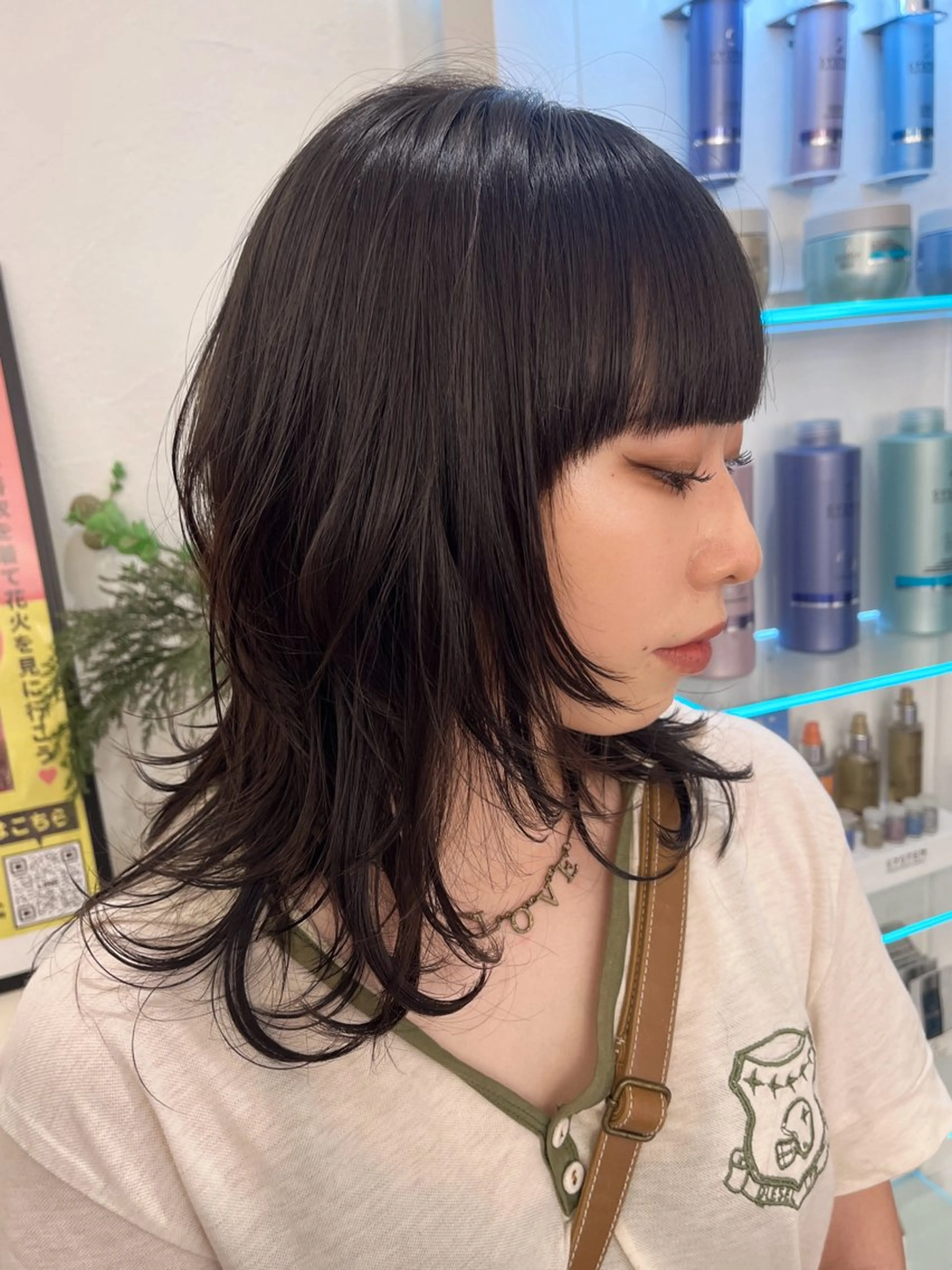 ロング カラー 赤み消しカラー 🩵かりんのヘアスタイル