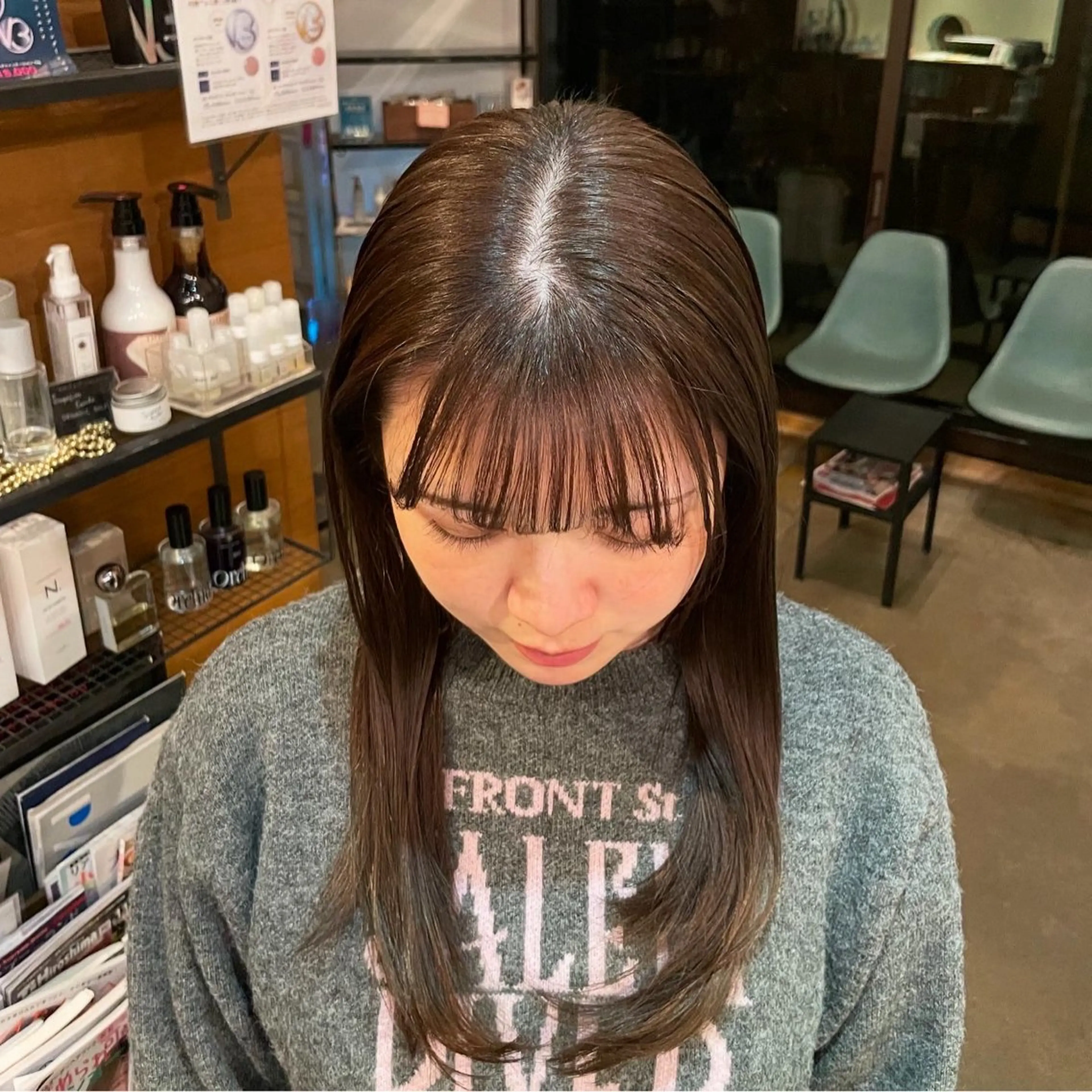 ロング カラー 桑田 真奈のヘアスタイル