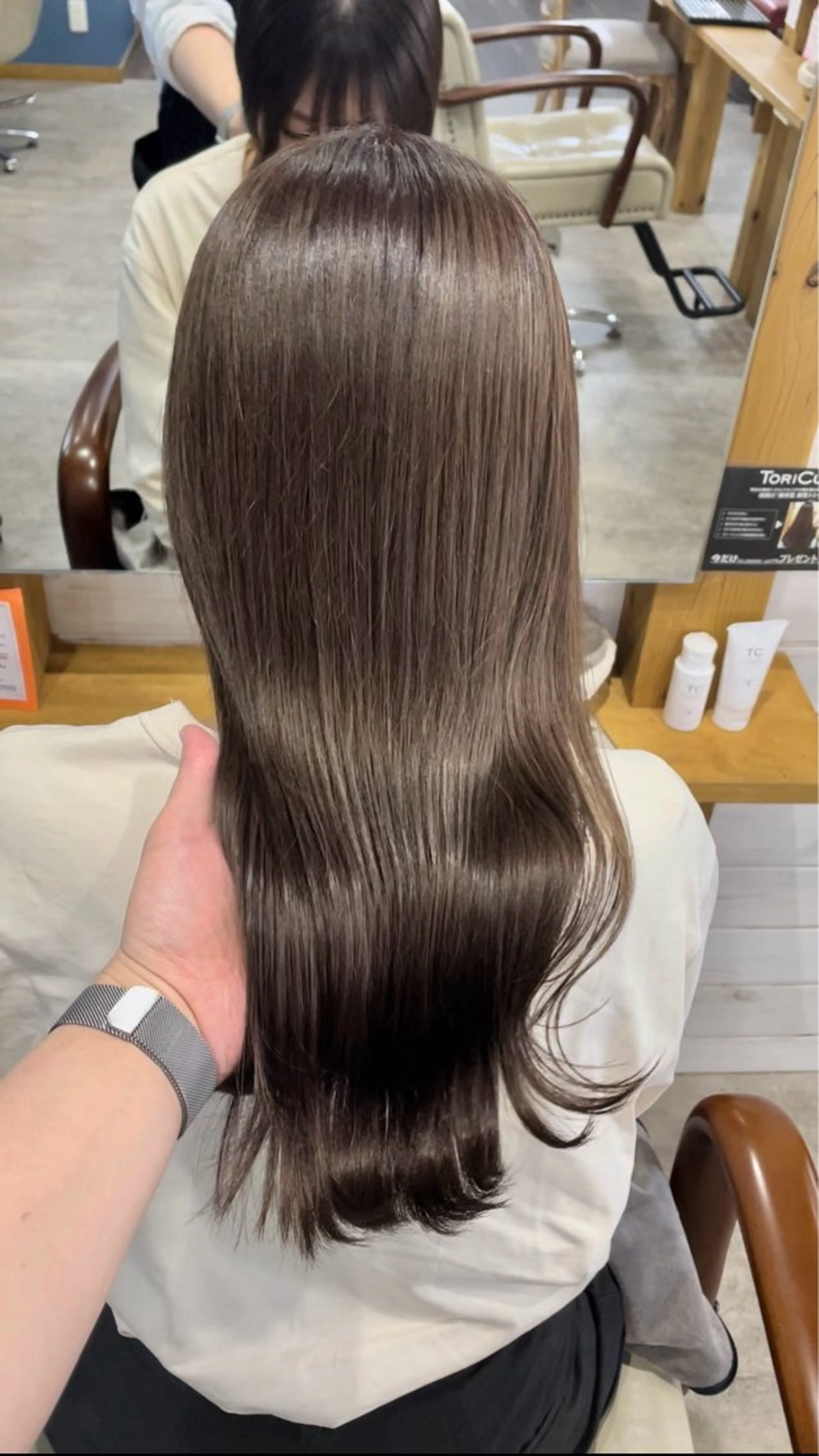 ロング カラー カット ヘアカラー 柔らかいハイトーン/ kizunaのヘアスタイル