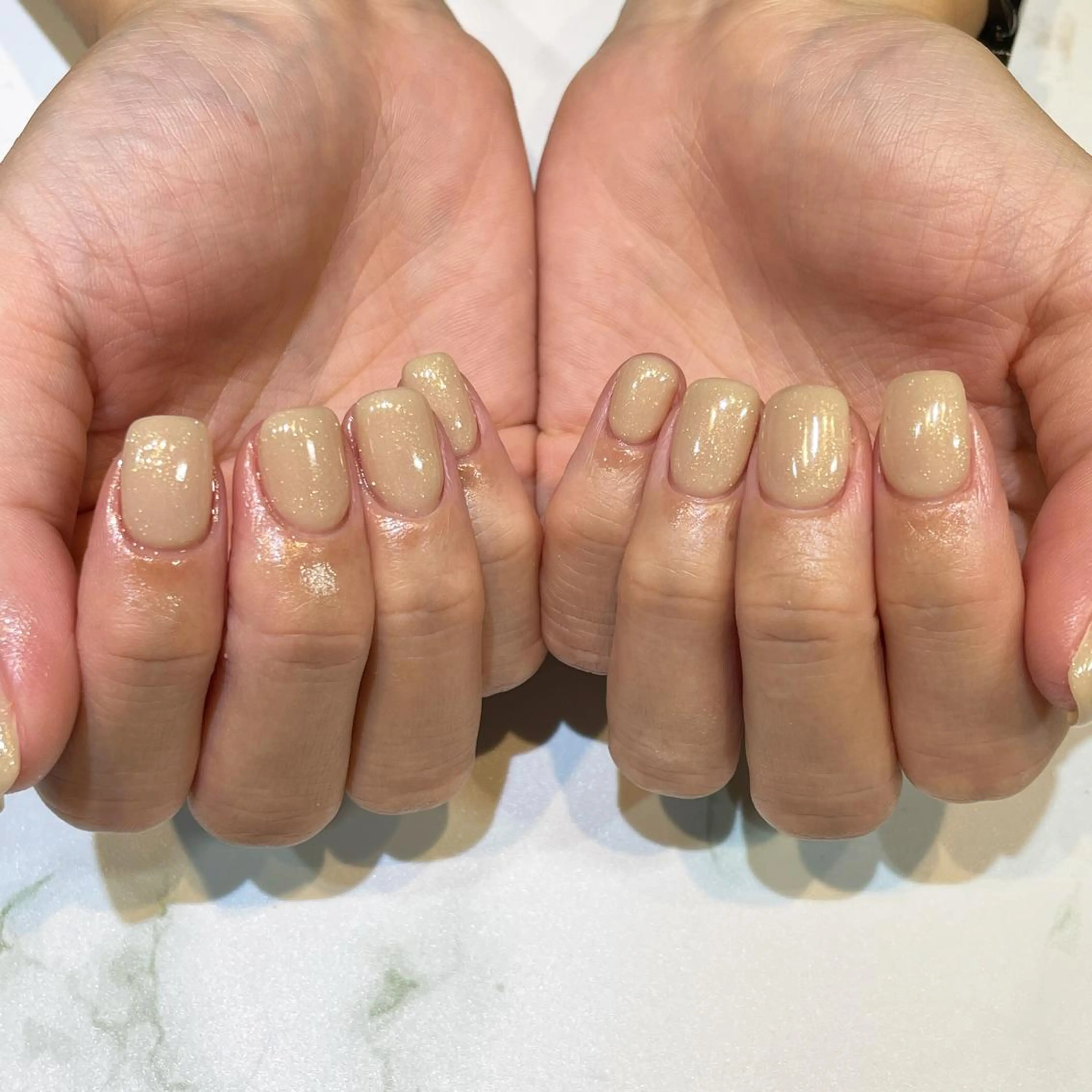 ネイル ワンカラーネイル ハンドネイル 糀屋 彩奈のネイルデザイン