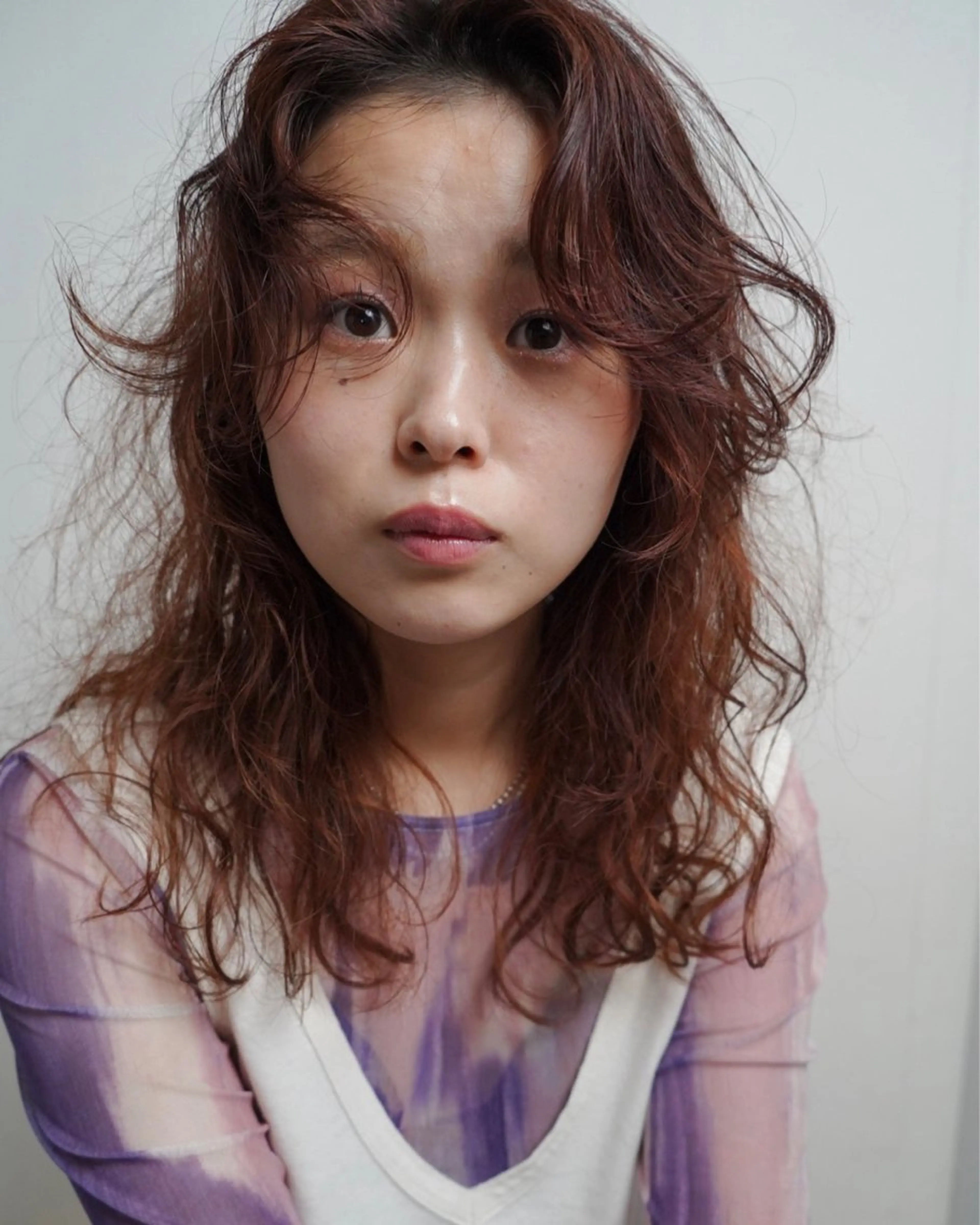 ミディアム パーマ ショート/パーマ /muku サリのヘアスタイル