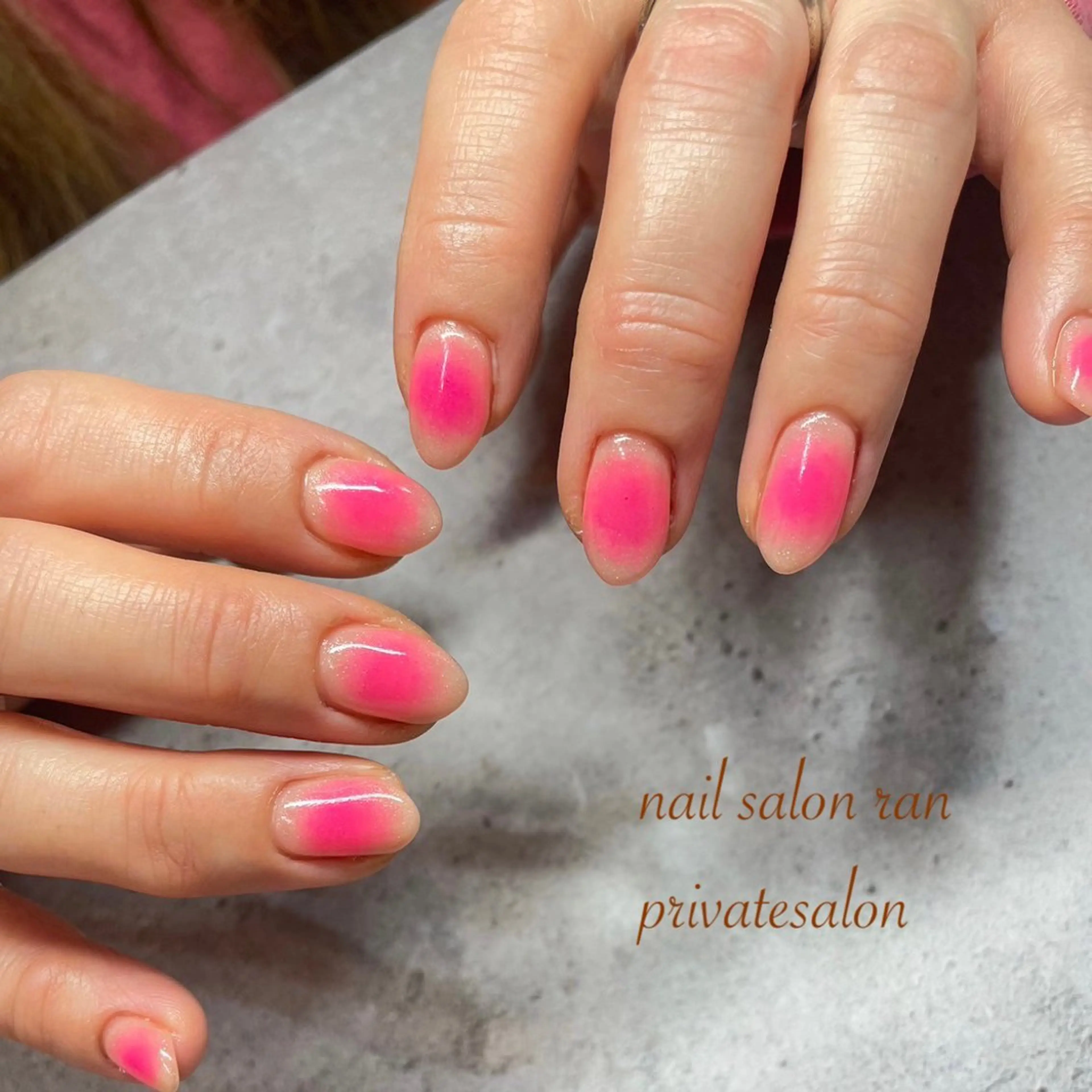 ネイル チークネイル ハンドネイル ハンドケア nailsalon ranのネイルデザイン