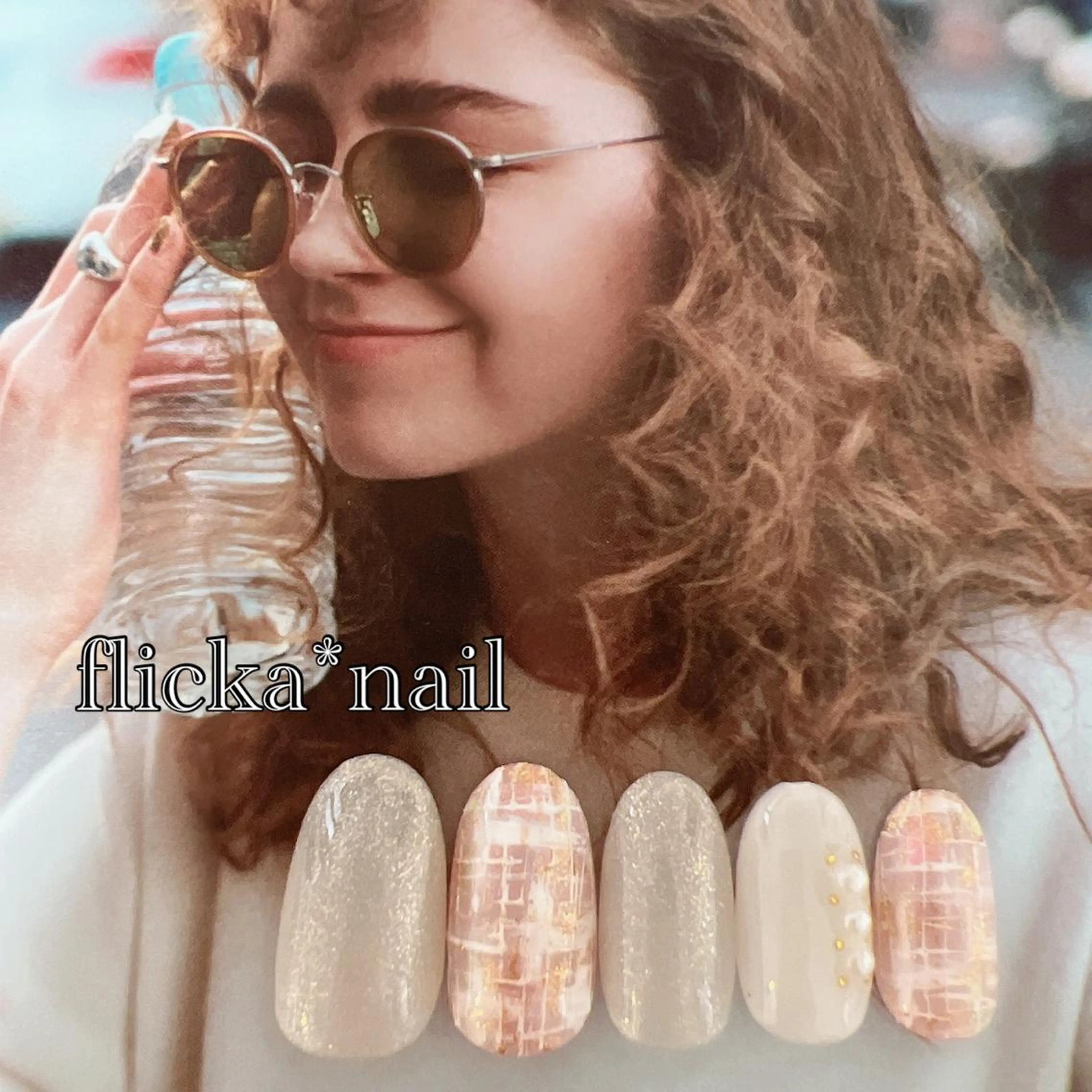 ネイル ツイードネイル ハンドネイル flicka＊nail所属・flicka* nailのネイルデザイン