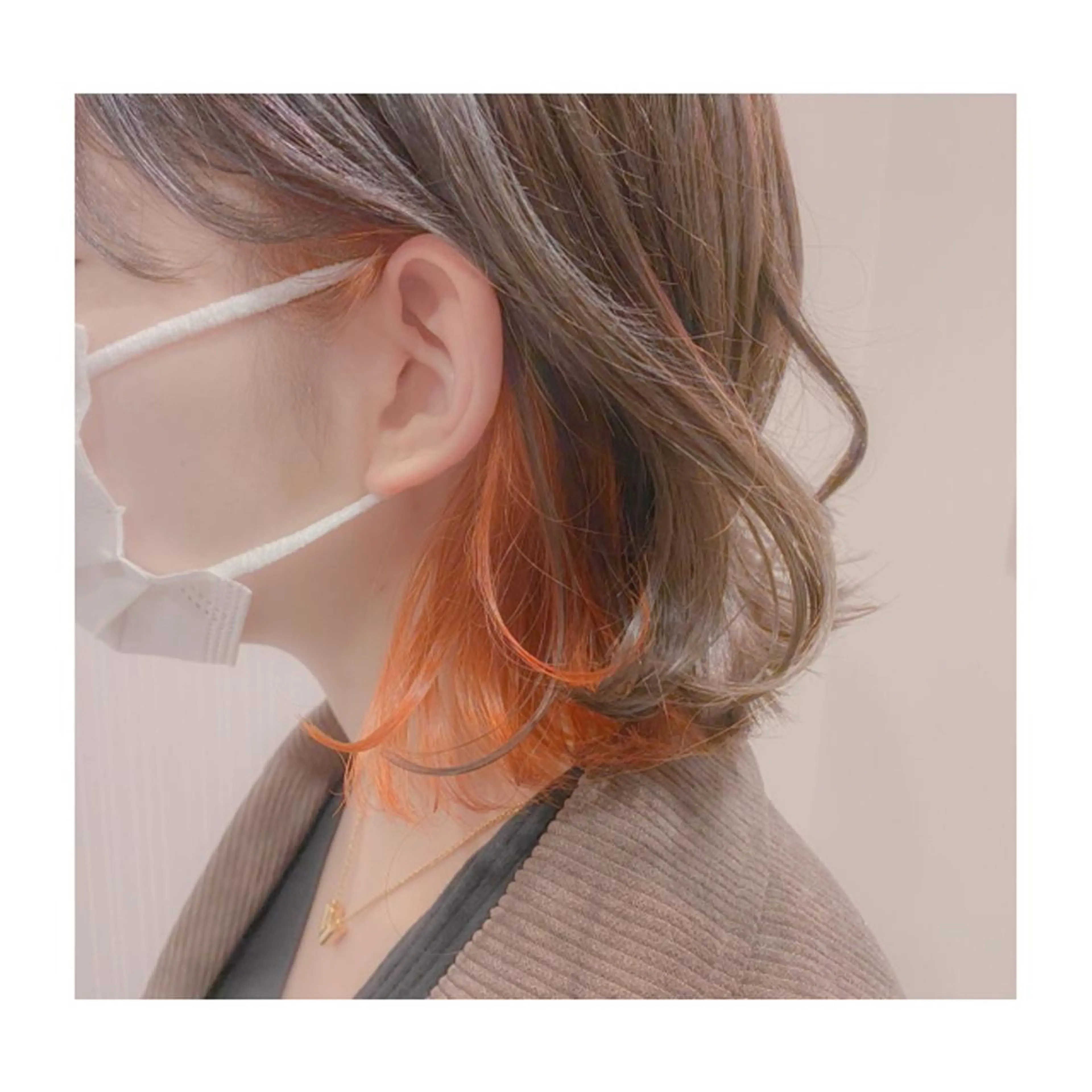 ミディアム ヘアカラー 小森谷 亮太のヘアスタイル