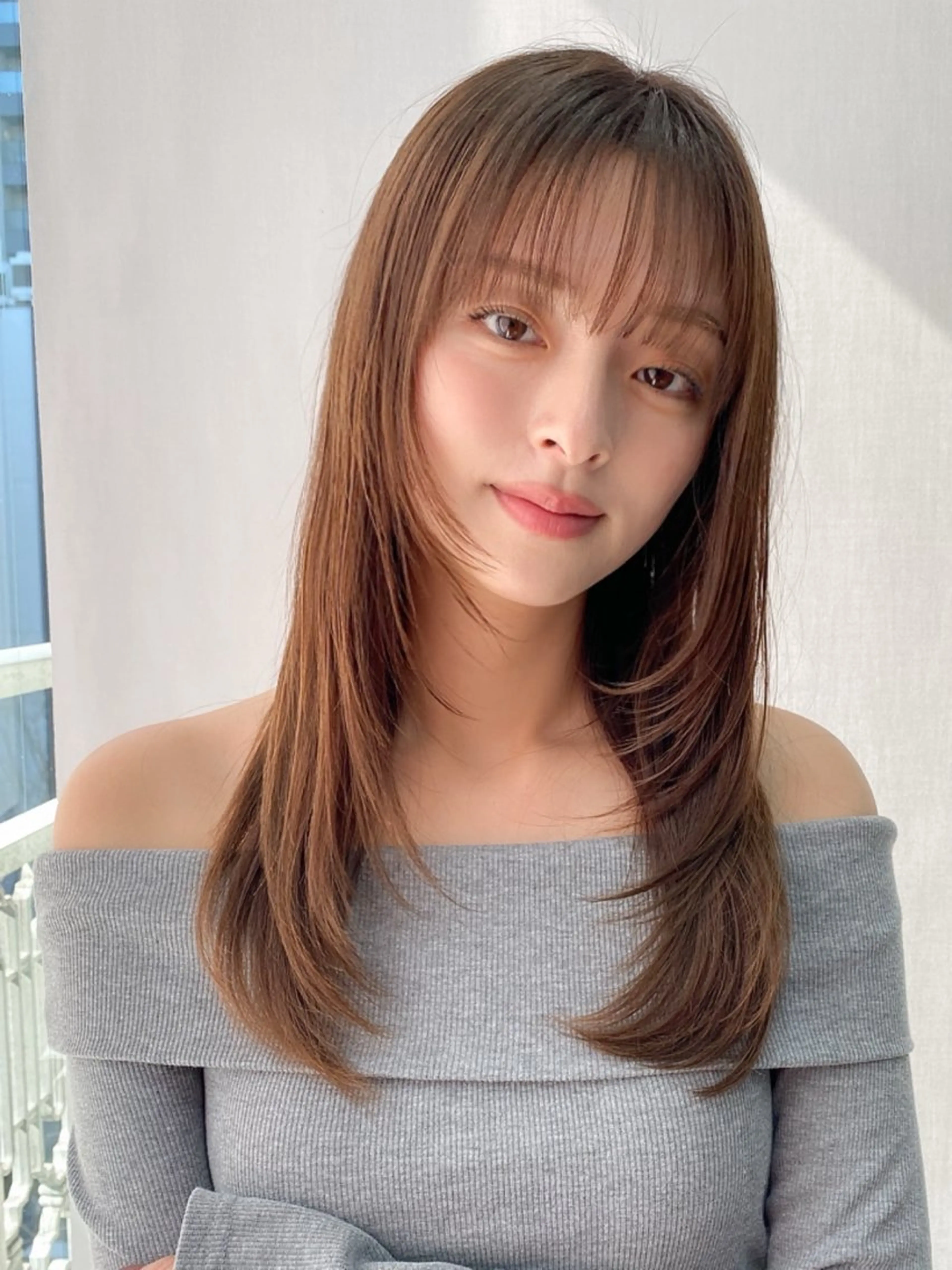 セミロング カラー レイヤーカット カット ヘアカラー トリートメント etora渋谷店所属・レイヤー×髪質改善✨ 渋谷/佐藤侑哉のヘアスタイル