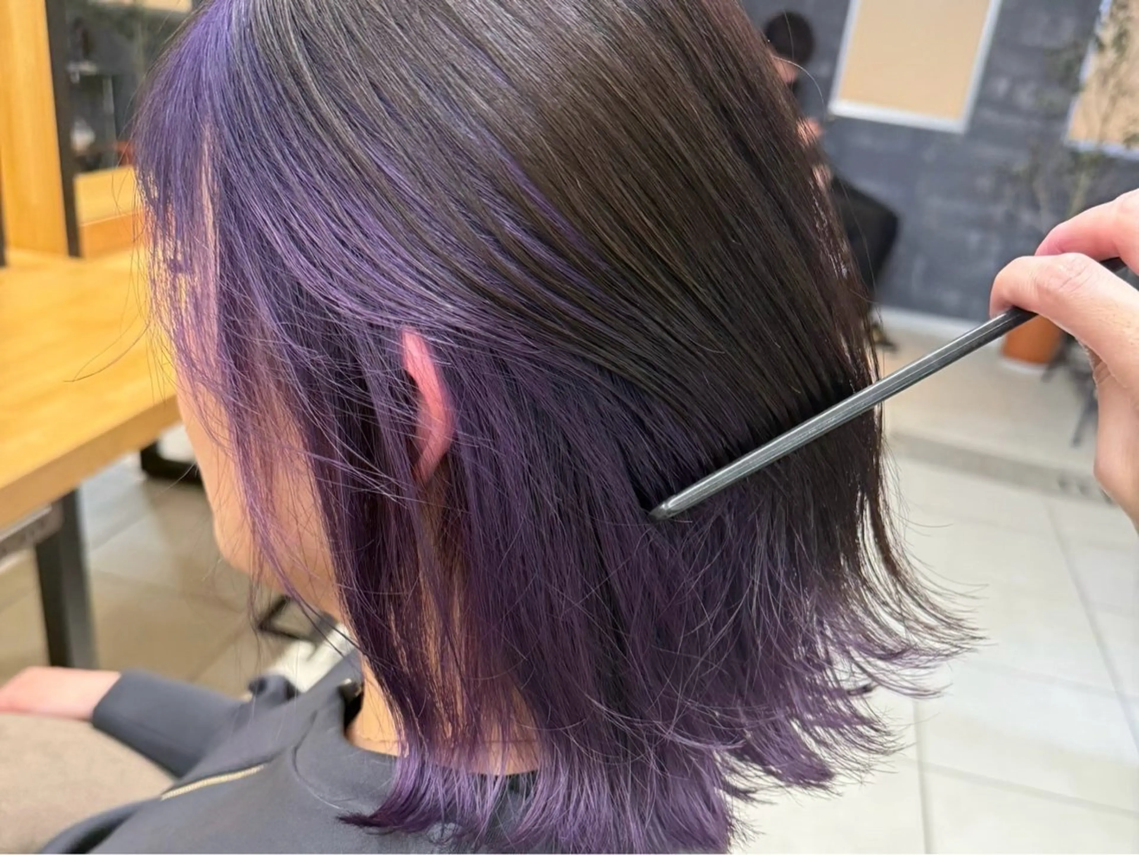 ショート カラー ベージュカラー ブリーチ ブロンド ブラウンカラー カシス ヘアカラー ⭐️さき⭐️ カラー/エクステのヘアスタイル