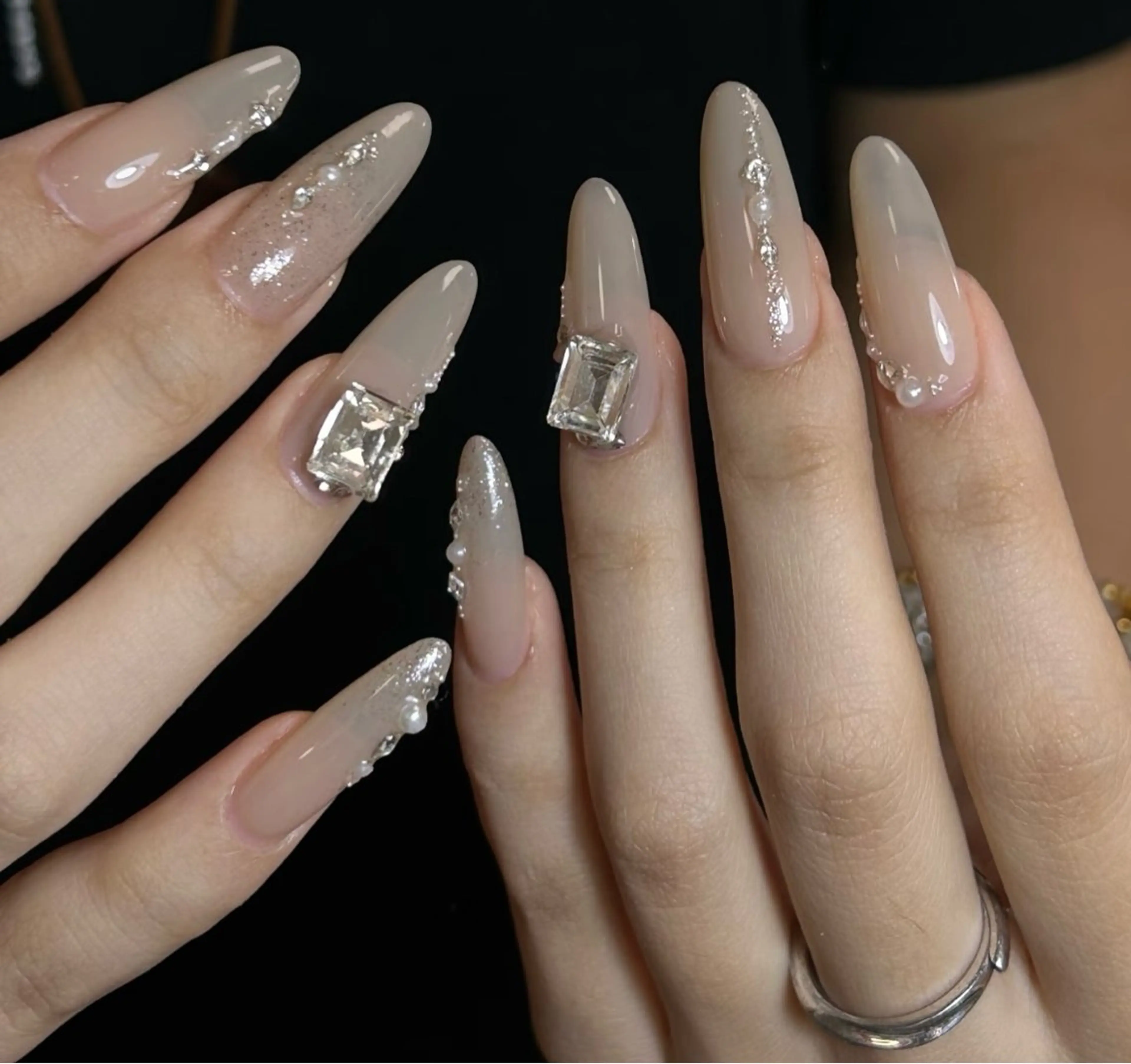 ネイル アートネイル フットネイル ジェルネイル マグネットネイル 持ち込み ハンドネイル B·U Nail大宮 長さだし専門店のネイルデザイン