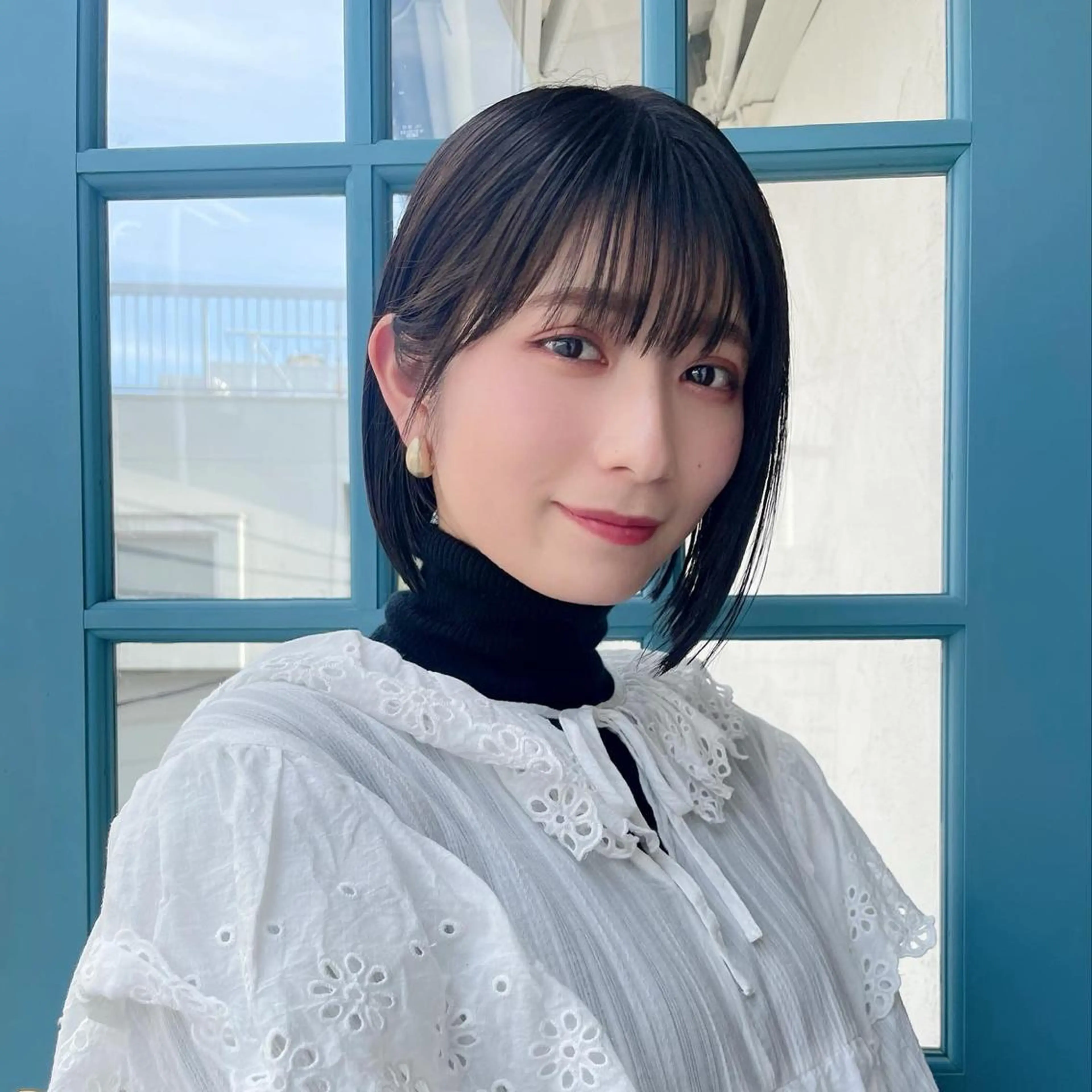 ショート カラー カット ヘアカラー トリートメント 顔周りカット× 髪質改善【リョウ】のヘアスタイル