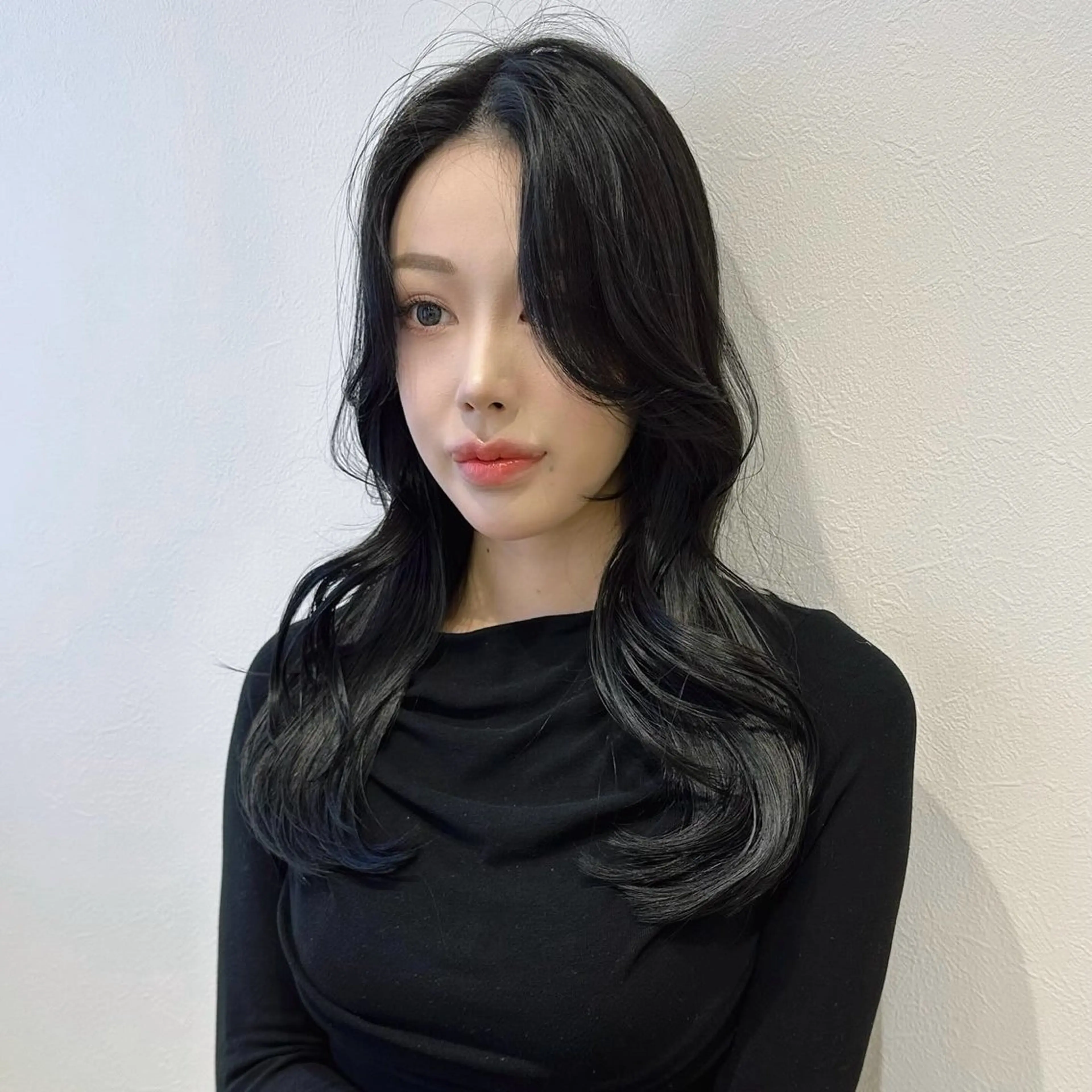 セミロング 韓国𝐻𝑎𝑖𝑟 🇰🇷🖤ハラのヘアスタイル