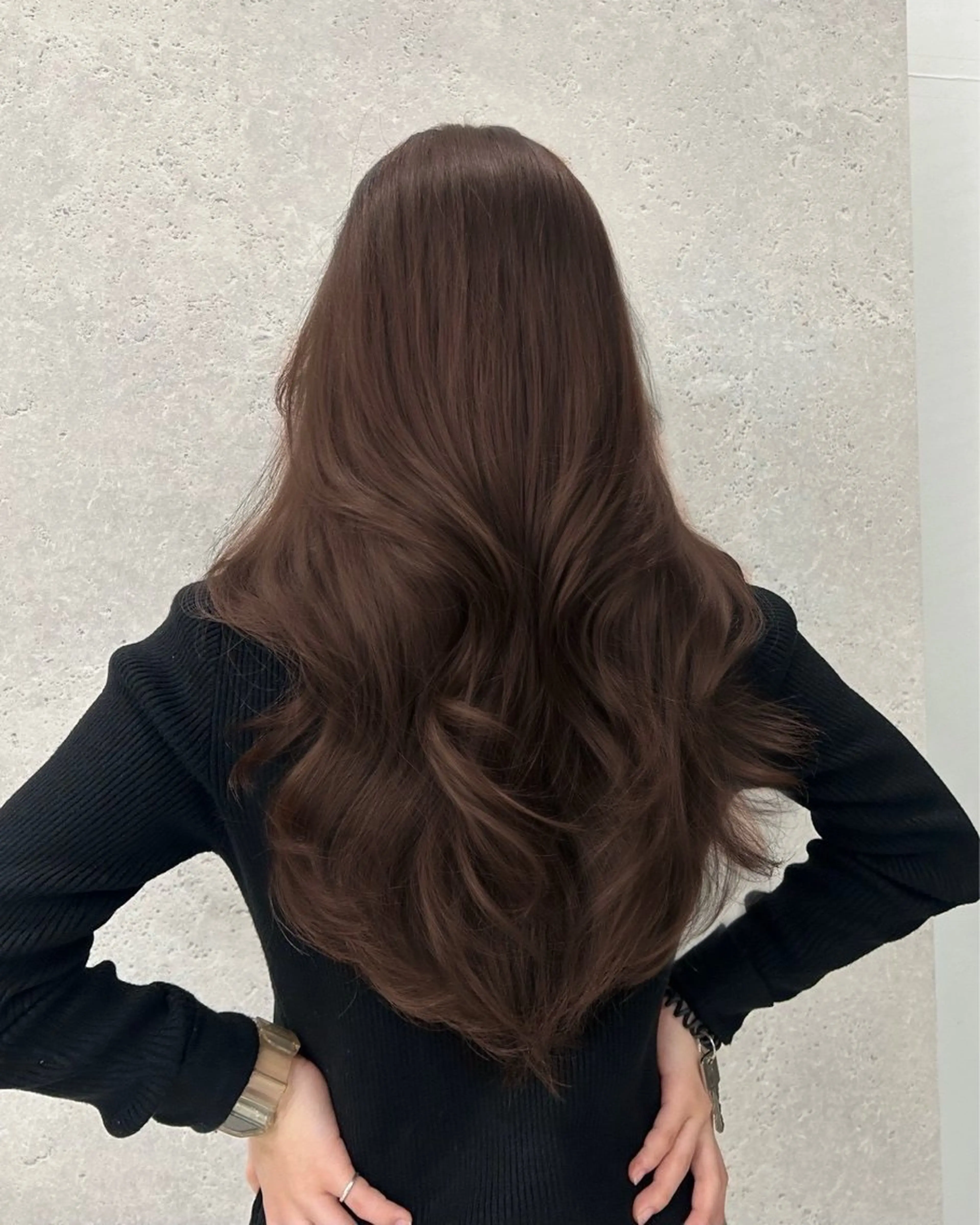 ロング カラー ブラウンカラー ヘアカラー 深山 誠悟のヘアスタイル