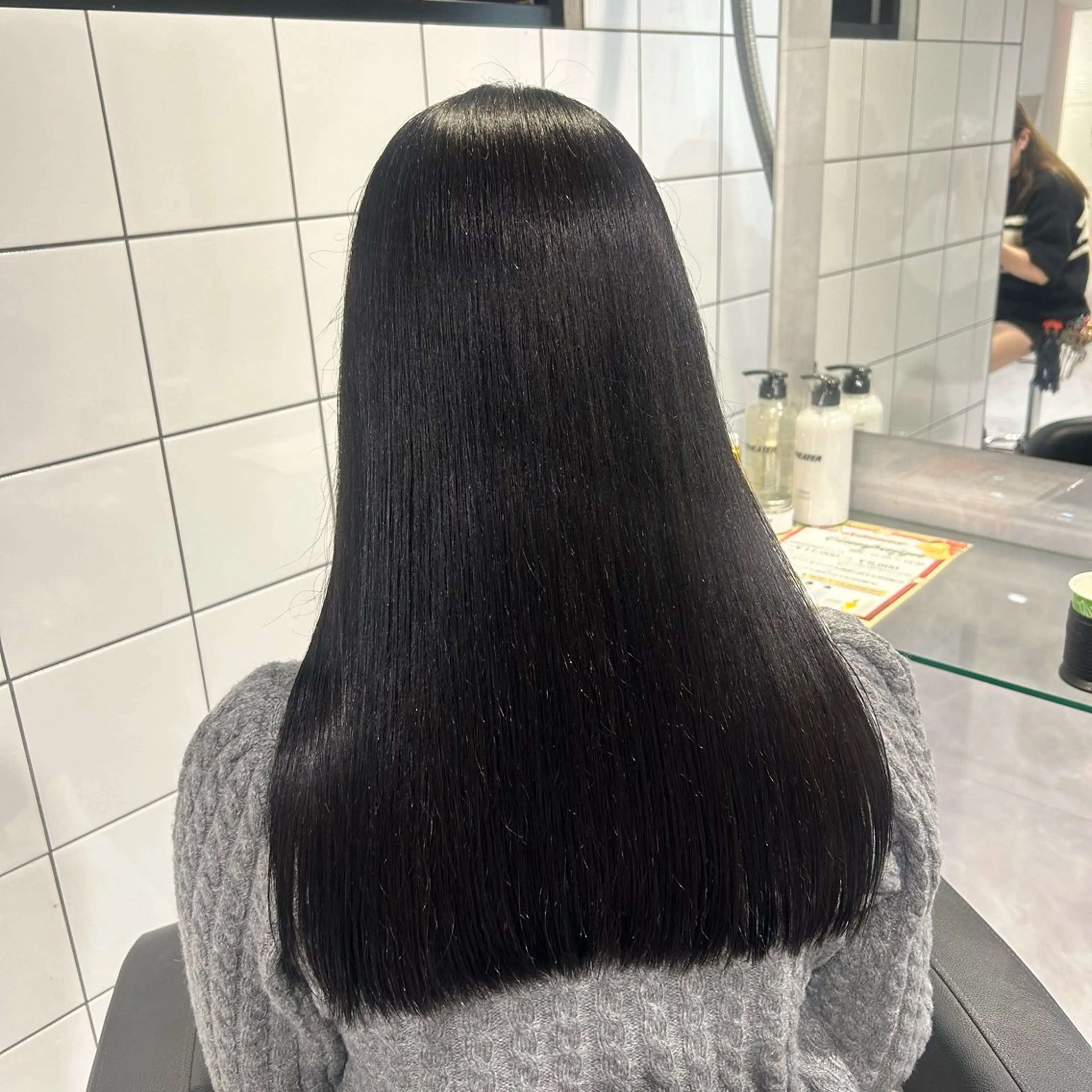 ロング カラー ヘアカラー トリートメント 表参道/透明感カラー /暗髪/ジュキヤのヘアスタイル