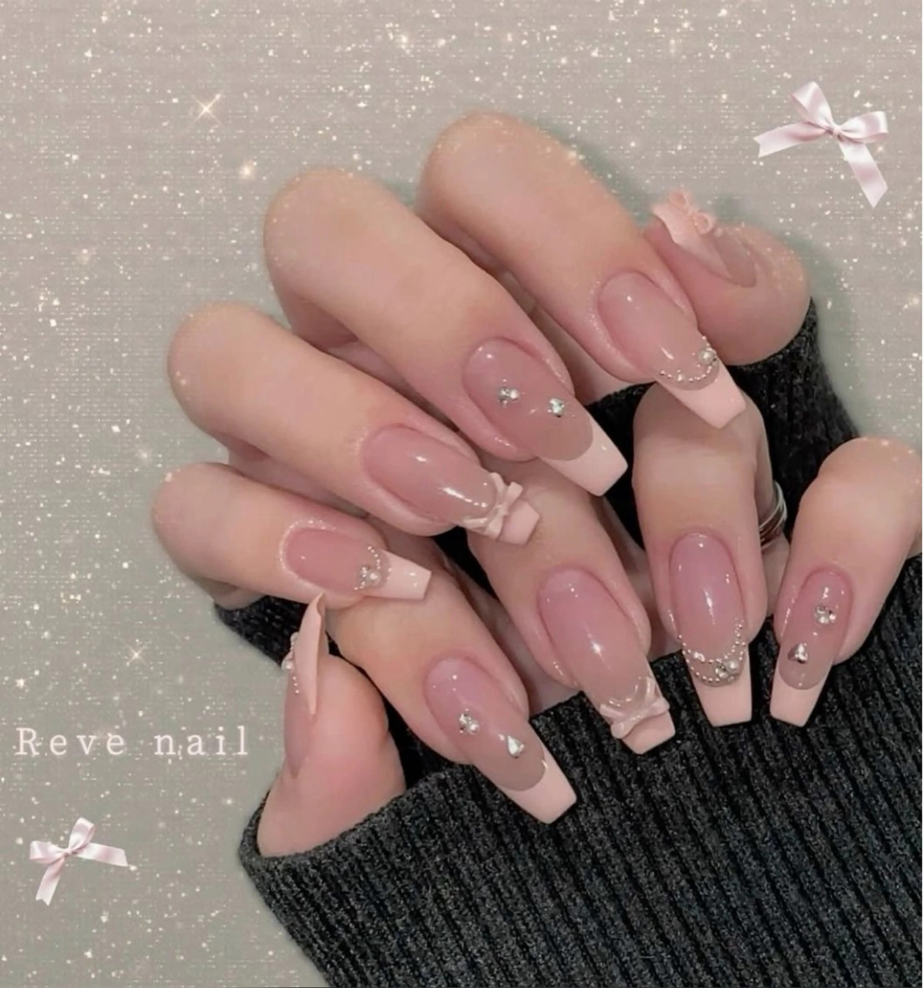 ネイル キラキラネイル 韓国ネイル シンプルネイル ワンホンネイル ハンドネイル MEI Nailのネイルデザイン