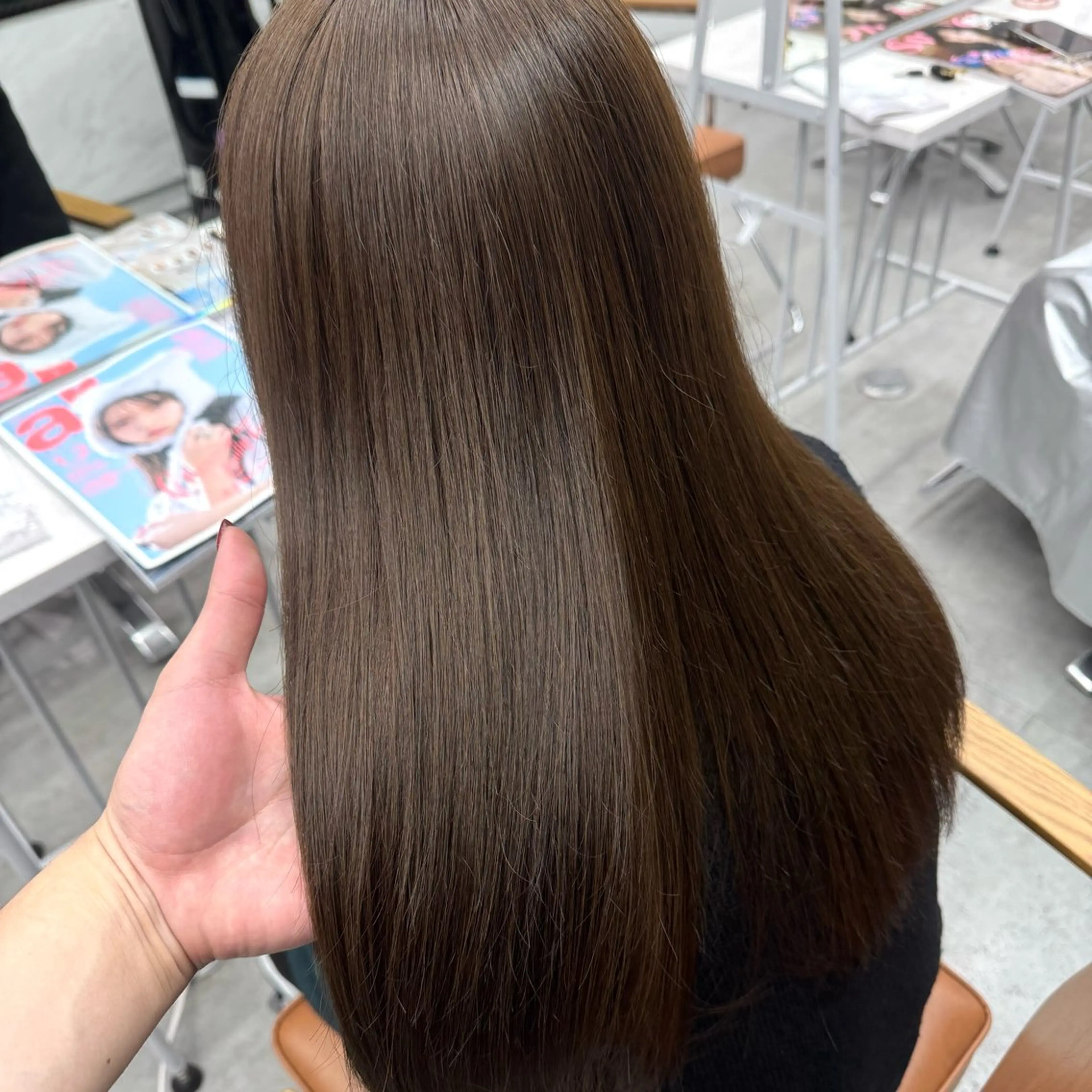 ロング カラー ヘアアレンジ ヘアカラー ブリーチなしカラー /新百合ヶ丘/安形翔のヘアスタイル