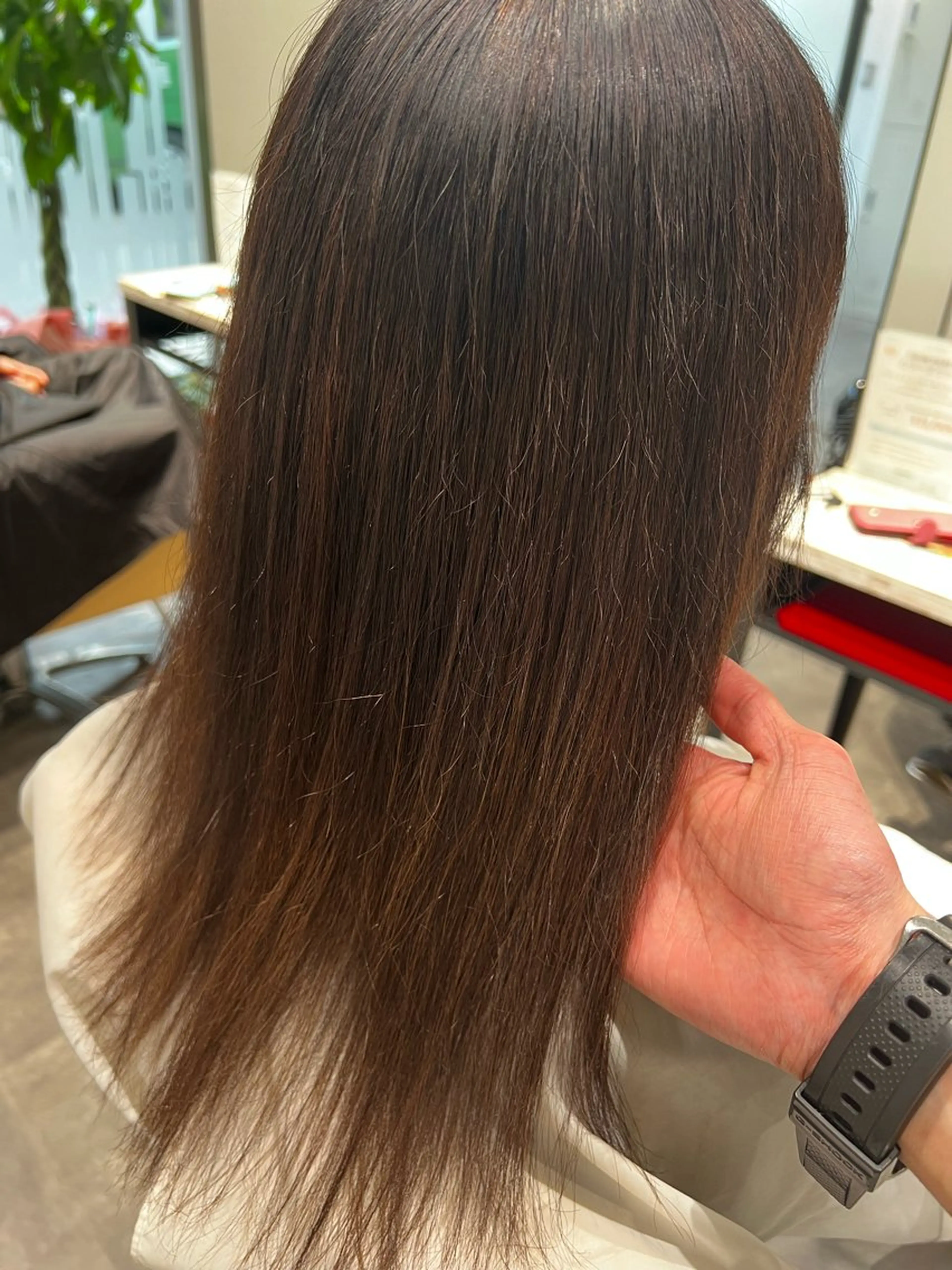 セミロング 福田 秀好のヘアスタイル