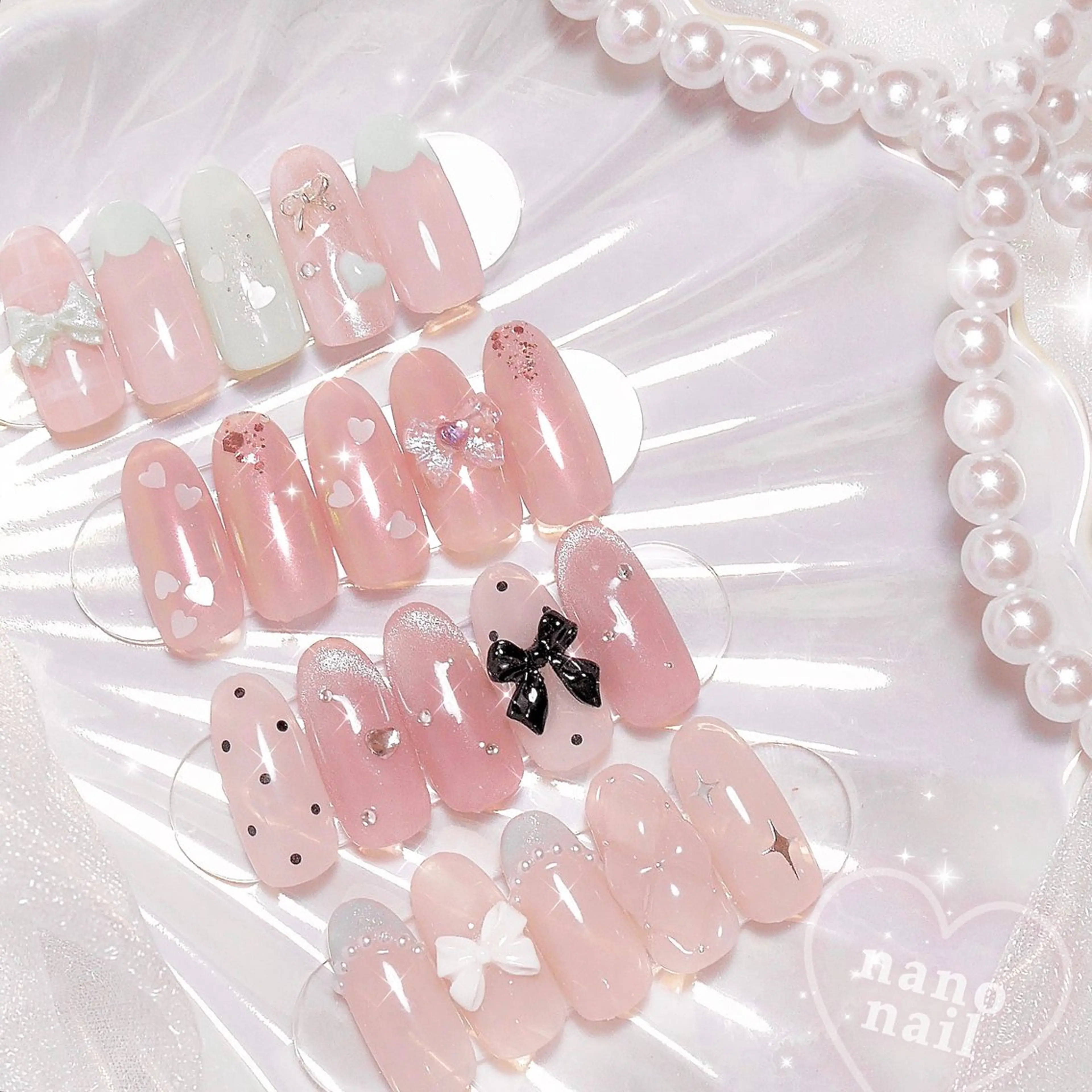 ネイル キラキラネイル nano nail☁ 久屋大通💫のネイルデザイン